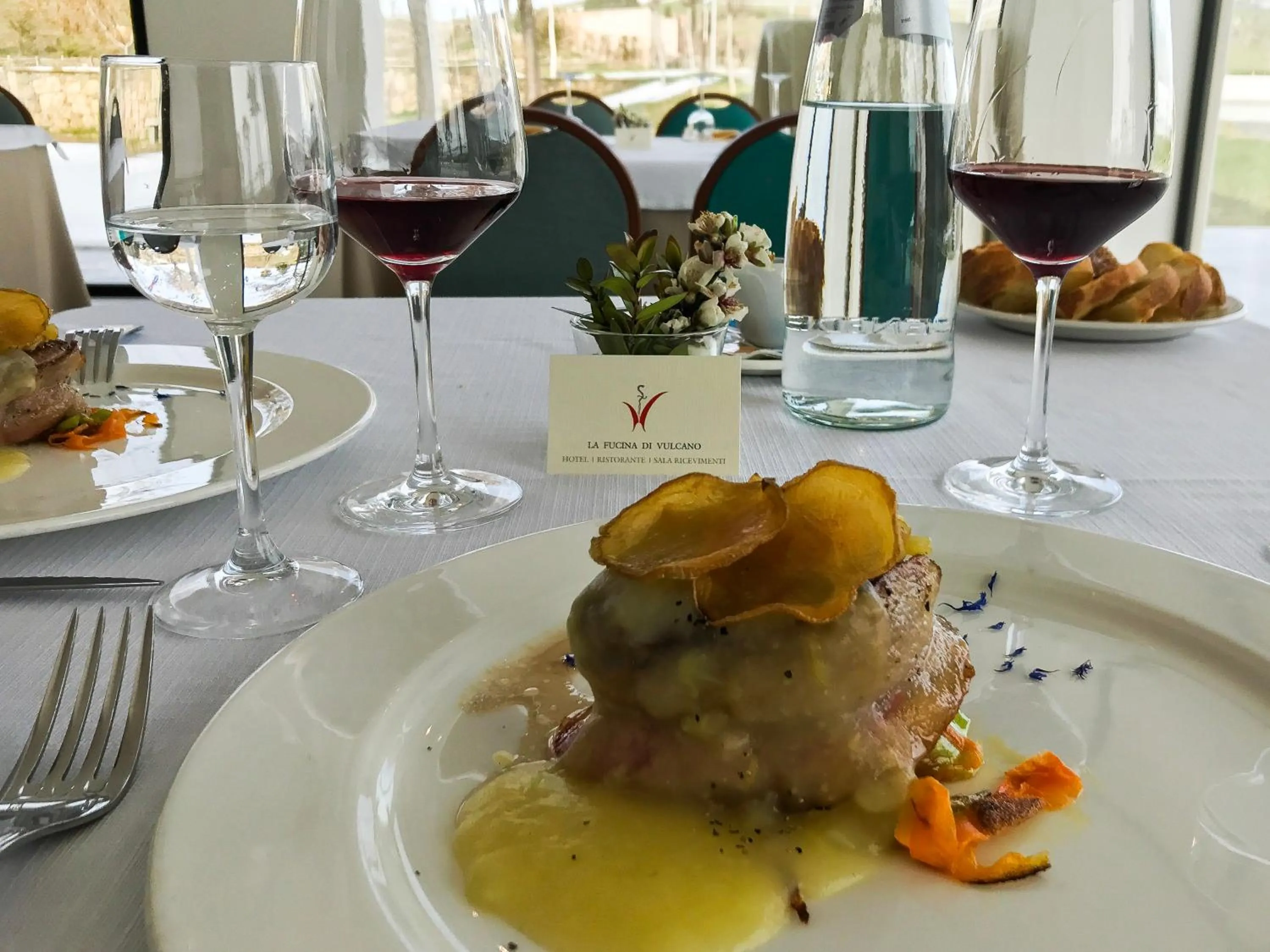 Food close-up in La Fucina di Vulcano