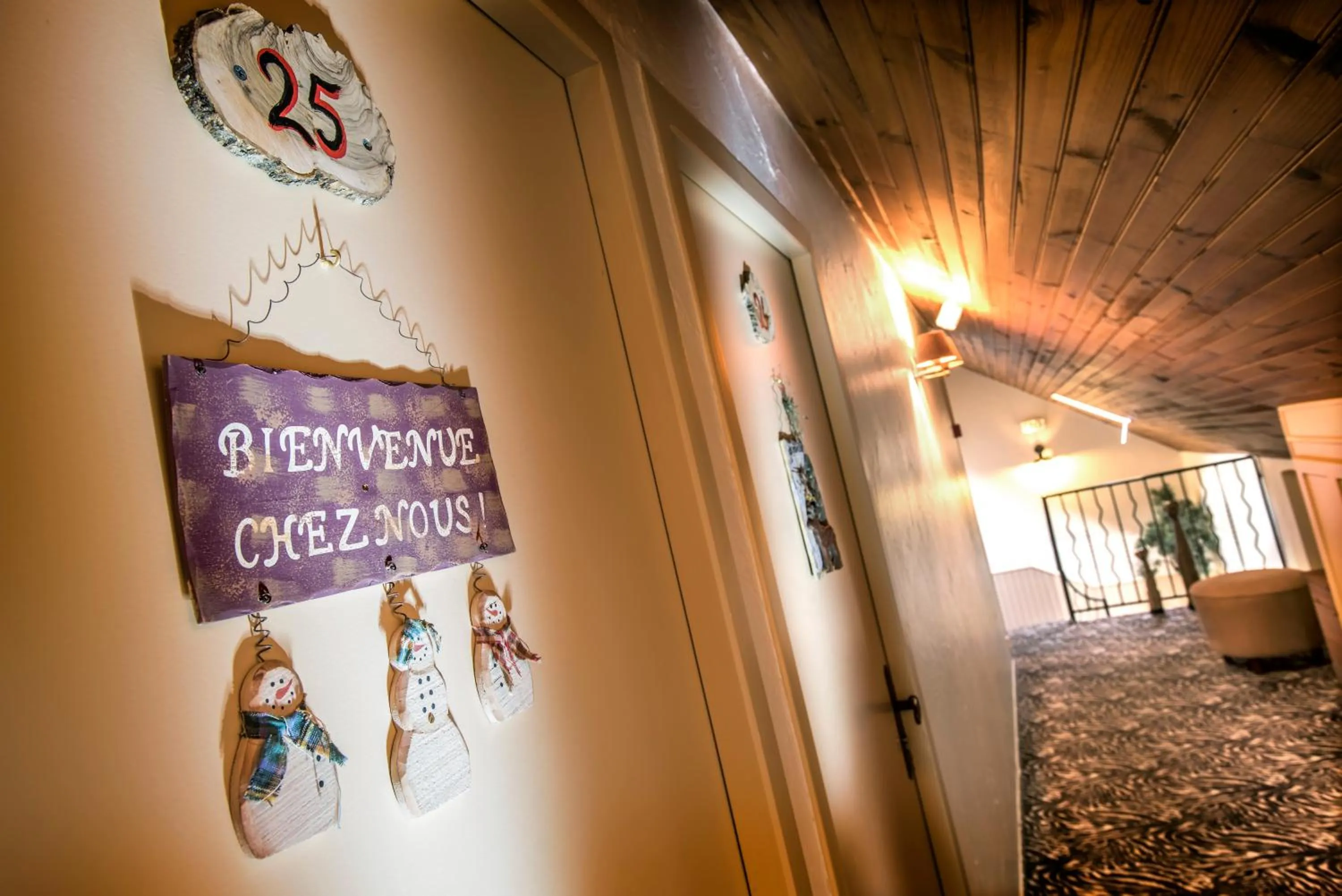 Decorative detail in Hotel Le Rocher Blanc