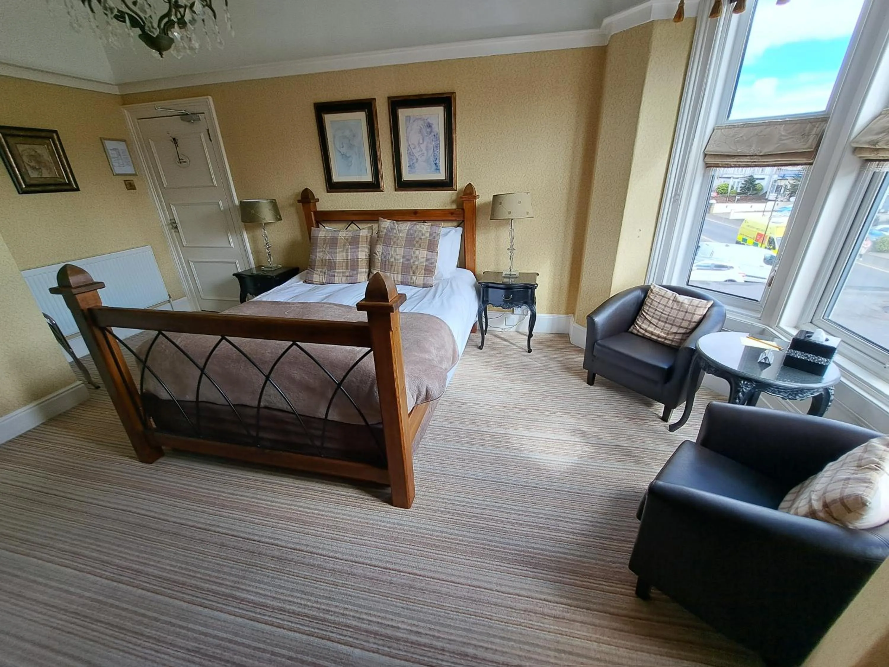 Bed in The Ambassador Townhouse