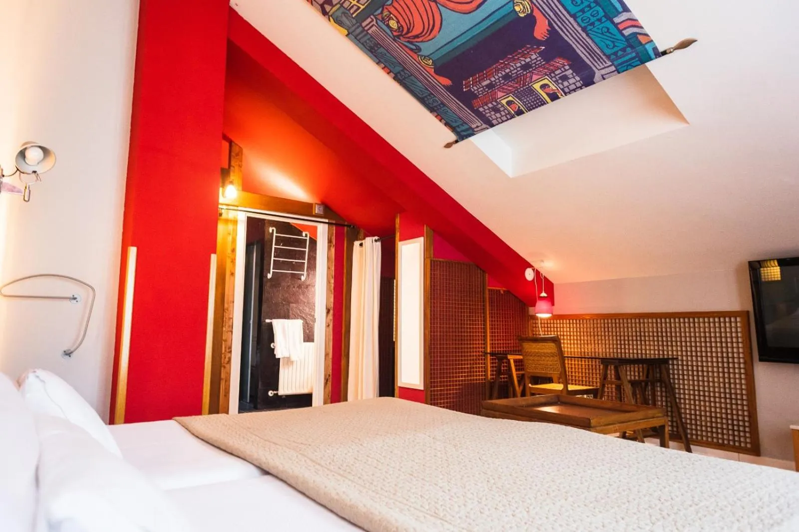 Bed in Hotel Castillo del Alba