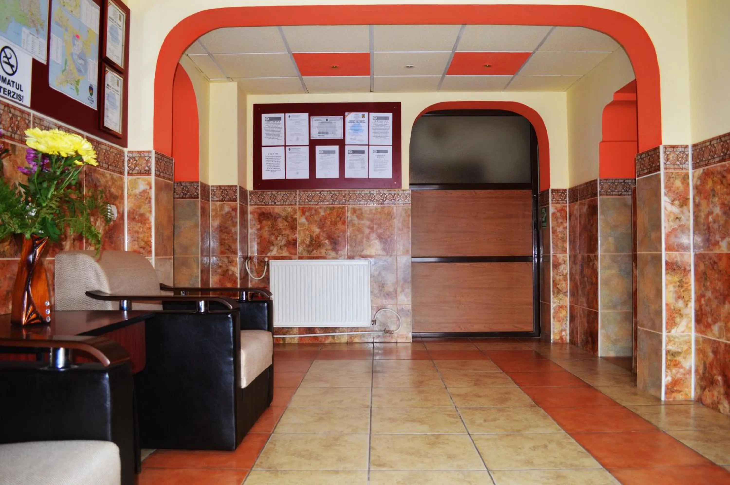 Lobby or reception in Hotel Orizont Suceava
