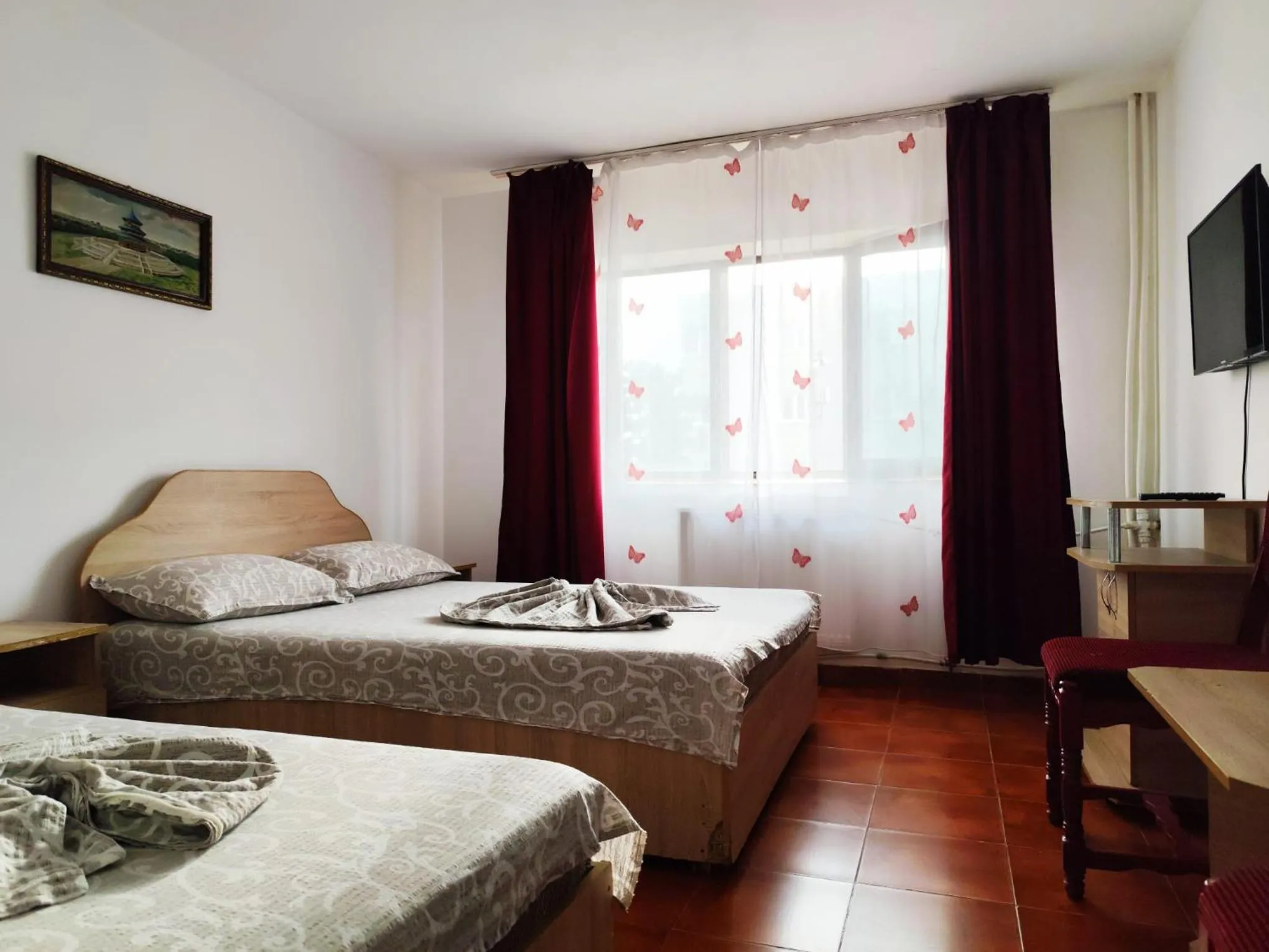 Bed in Hotel Orizont Suceava