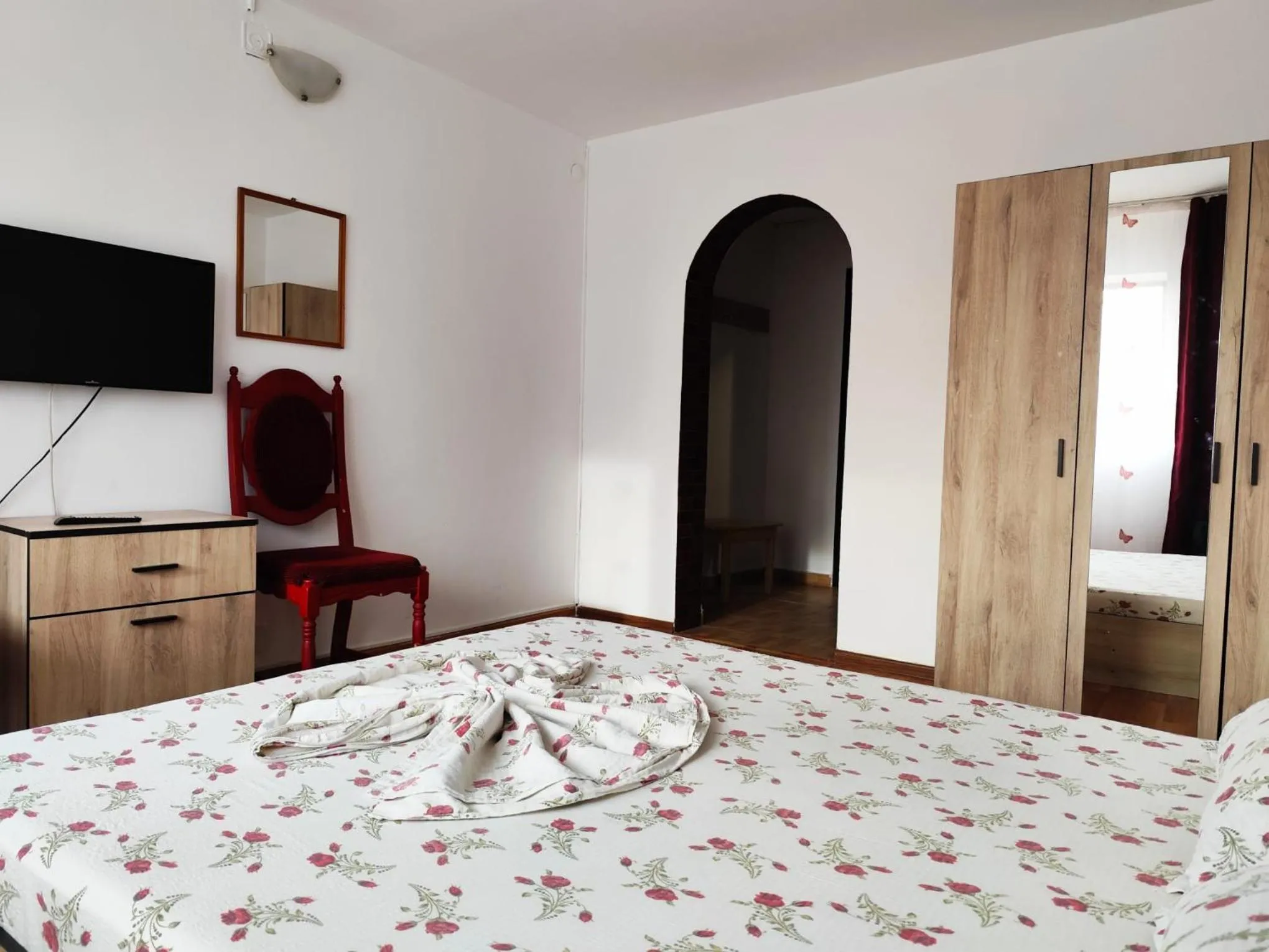 Bed in Hotel Orizont Suceava
