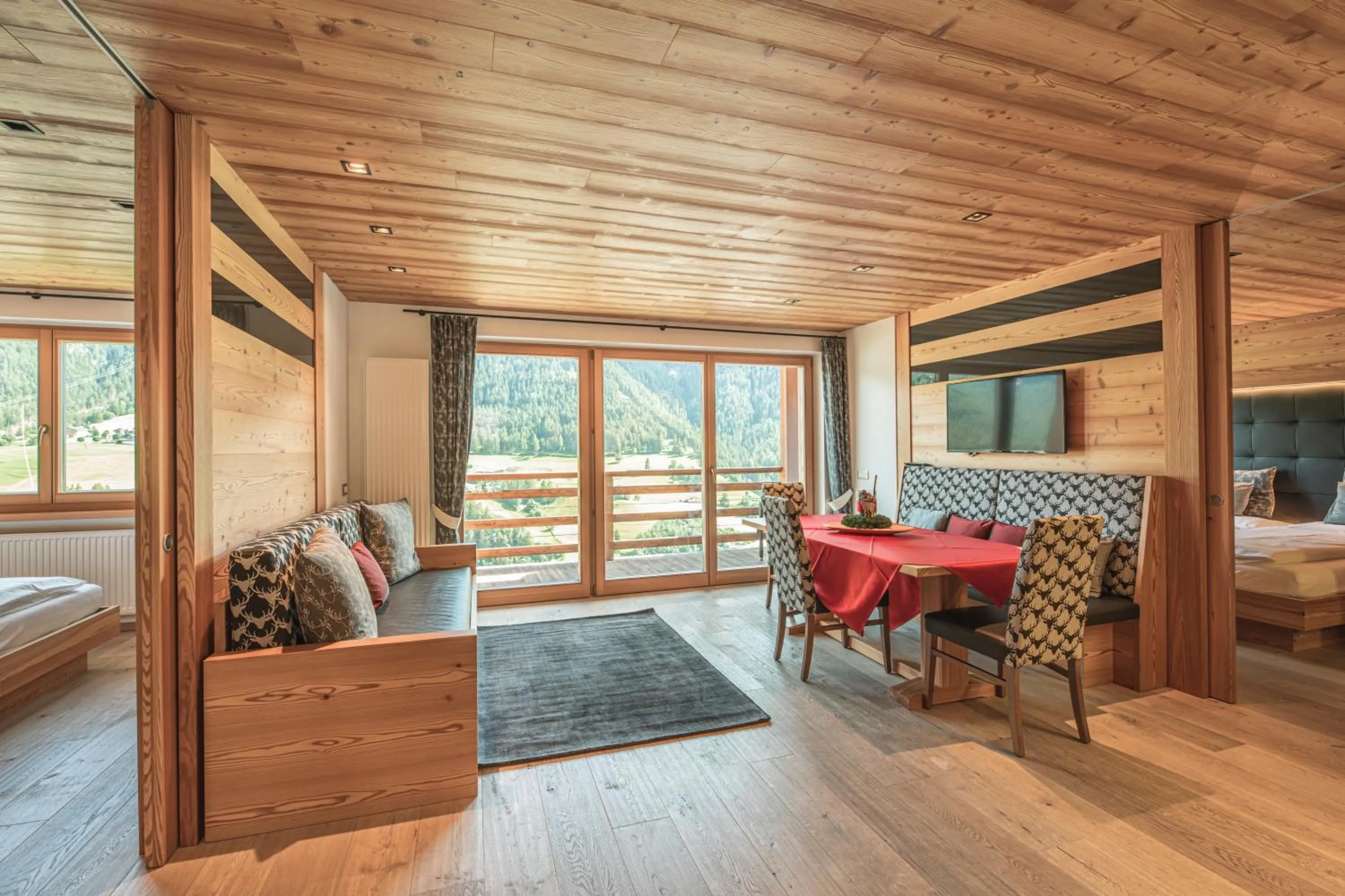 Living room, Bed in Chalet Residence Alpinflair