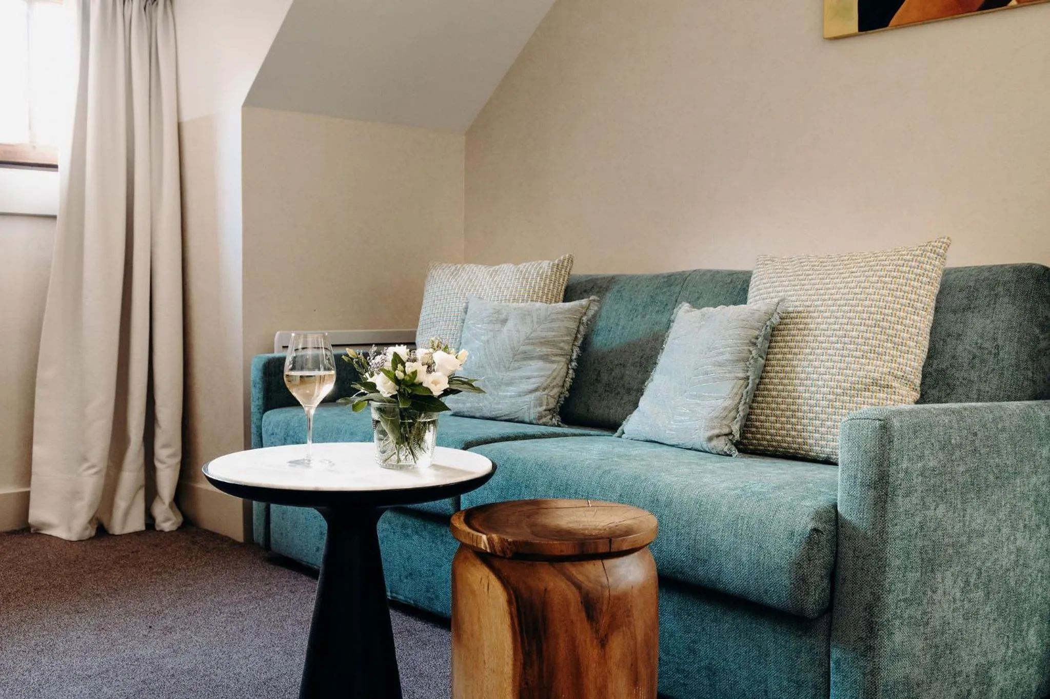 Seating area in Hotel Le Cottage Bise