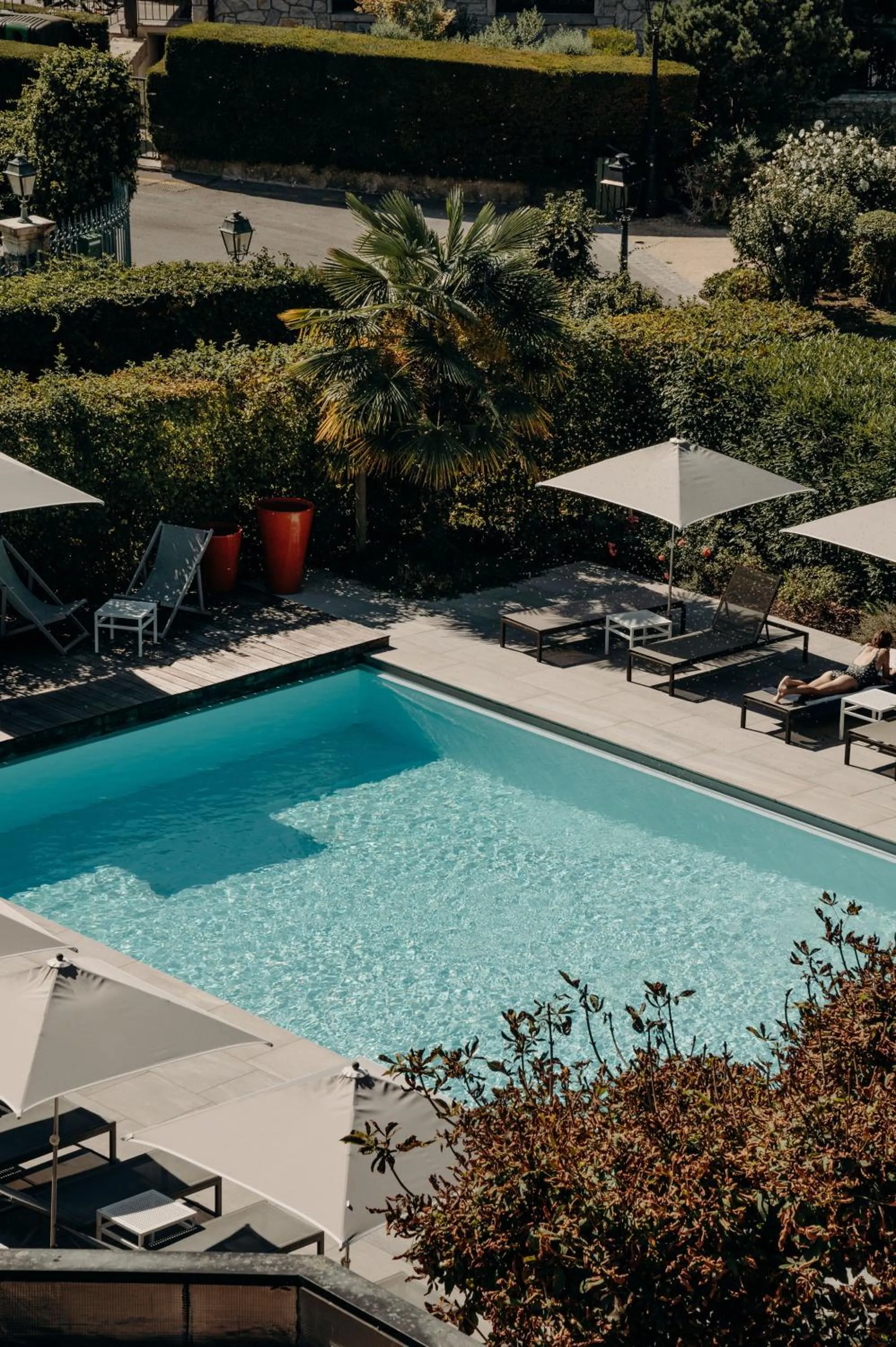 Swimming pool in Hotel Le Cottage Bise