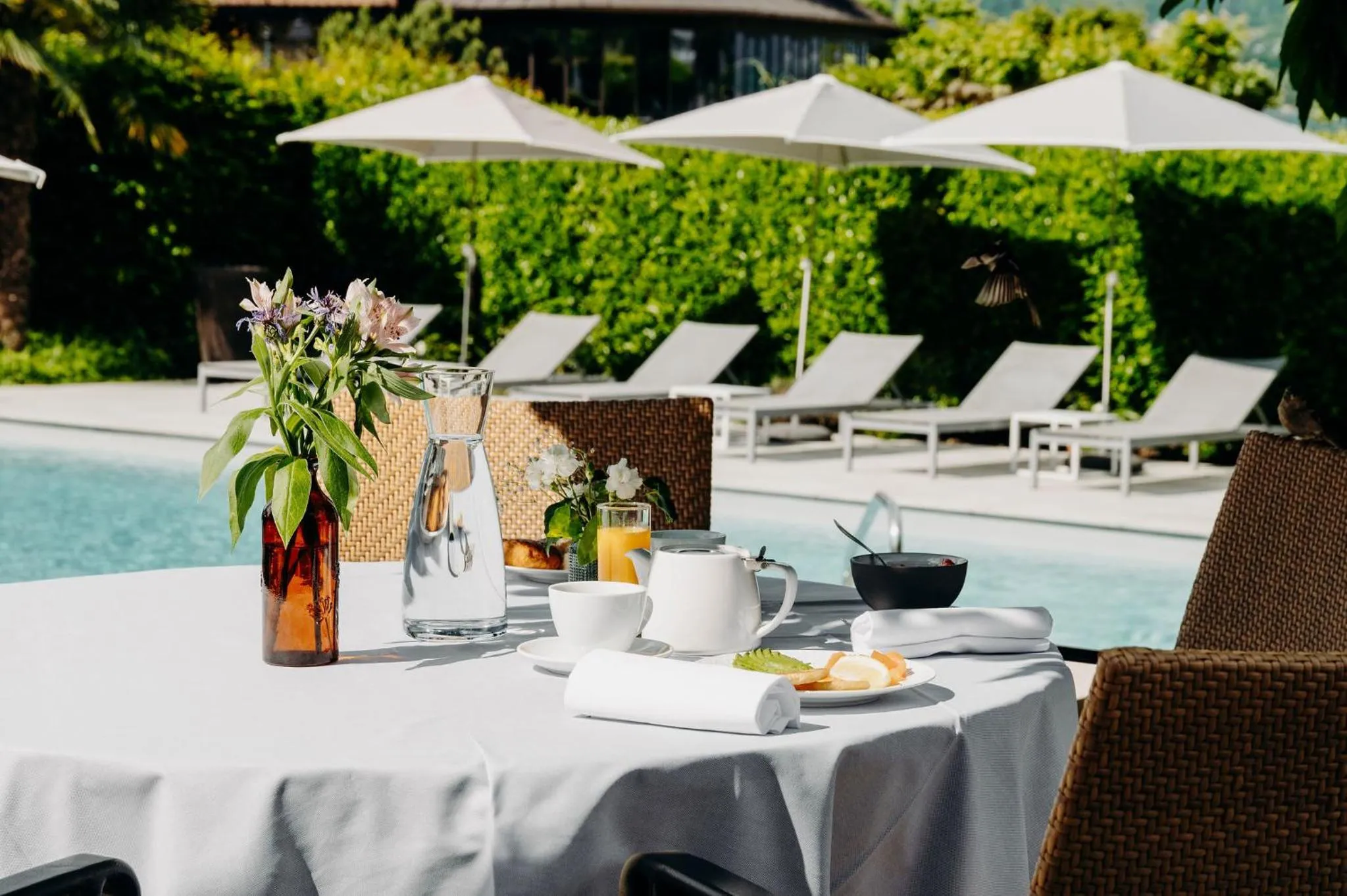 Food in Hotel Le Cottage Bise