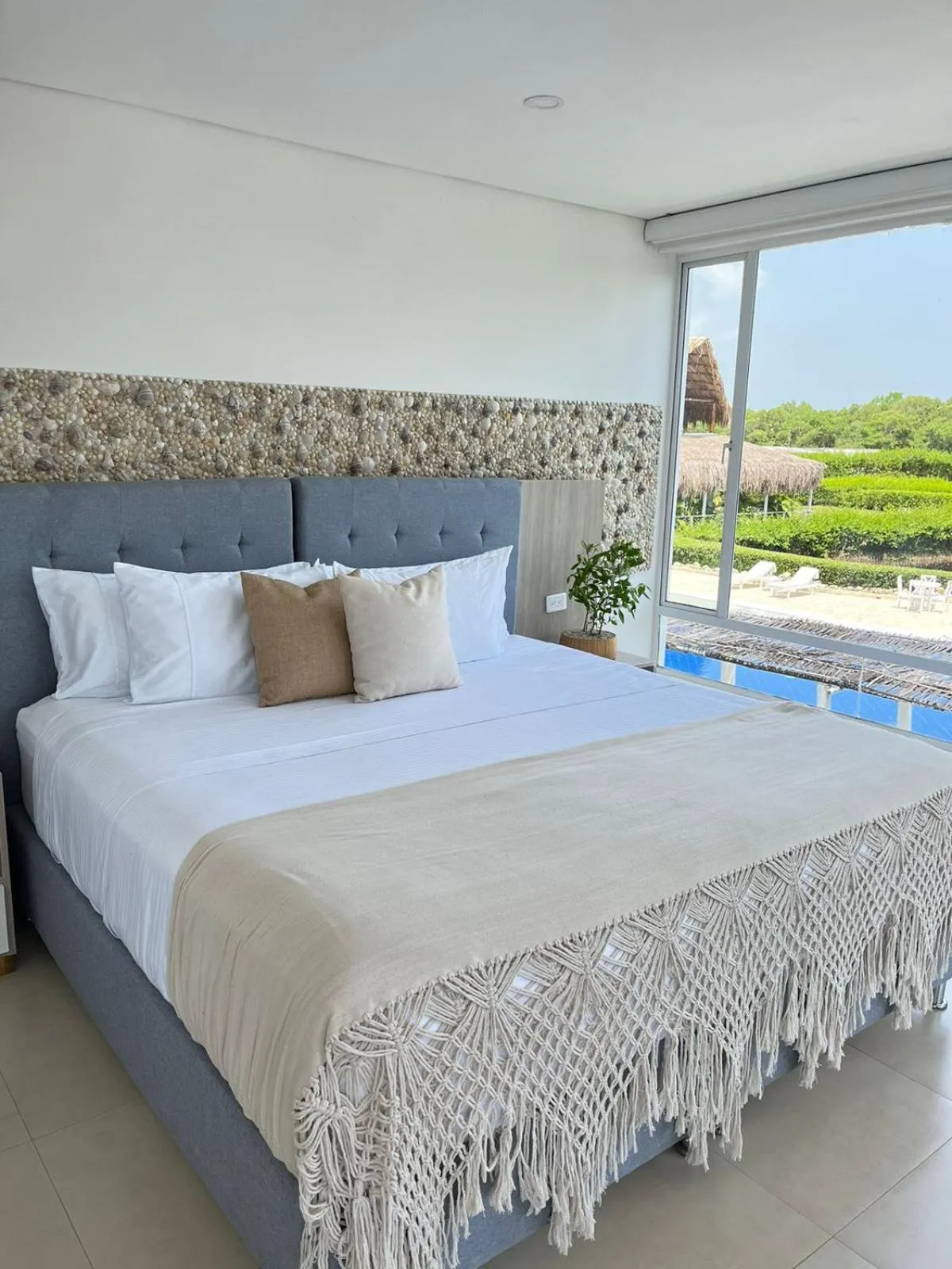 Bed in Santo Manglar Cartagena Life Wellness Spa Hotel