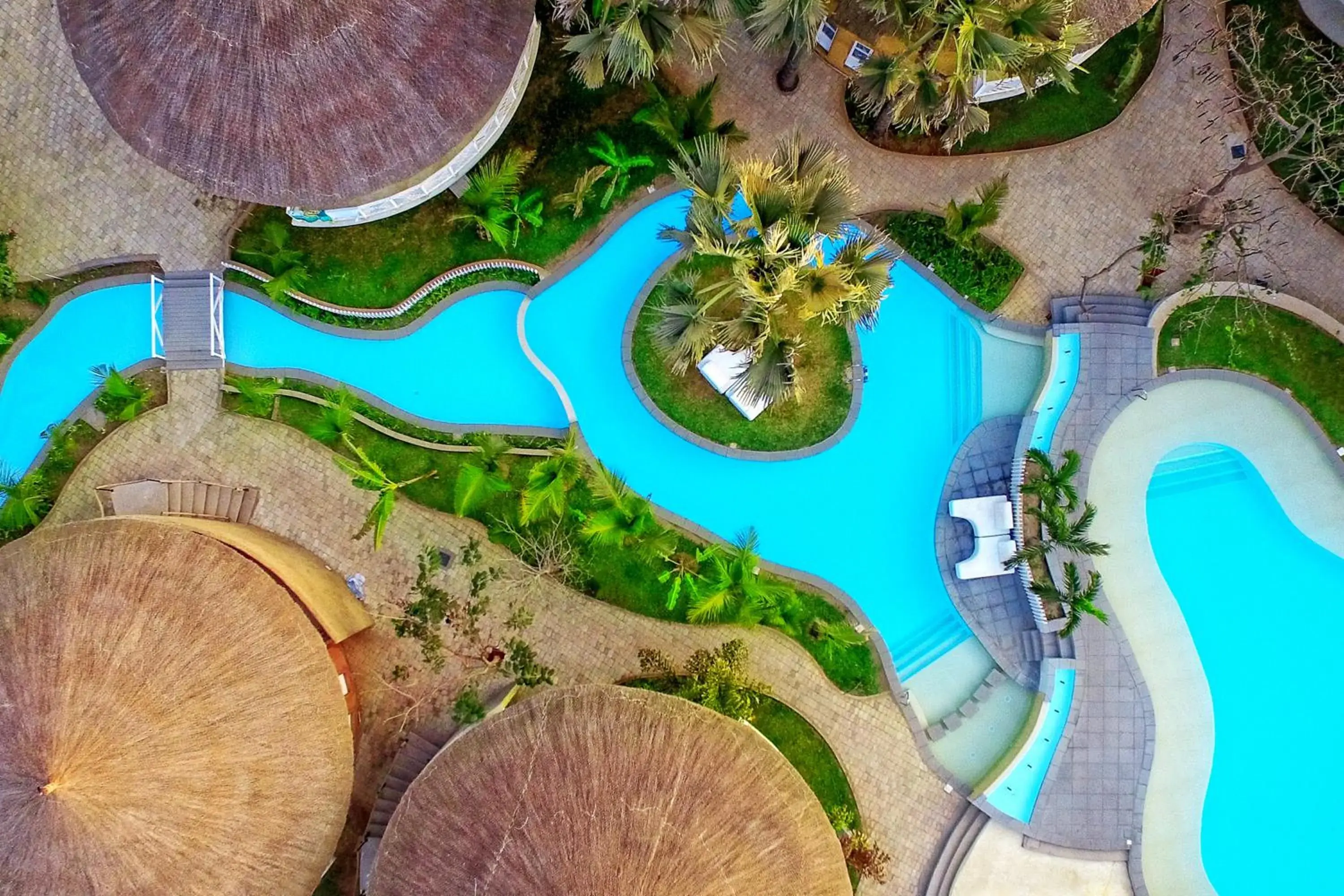 Bird's eye view in Balafon Beach Resort Bird's eye view in Balafon Beach Resort