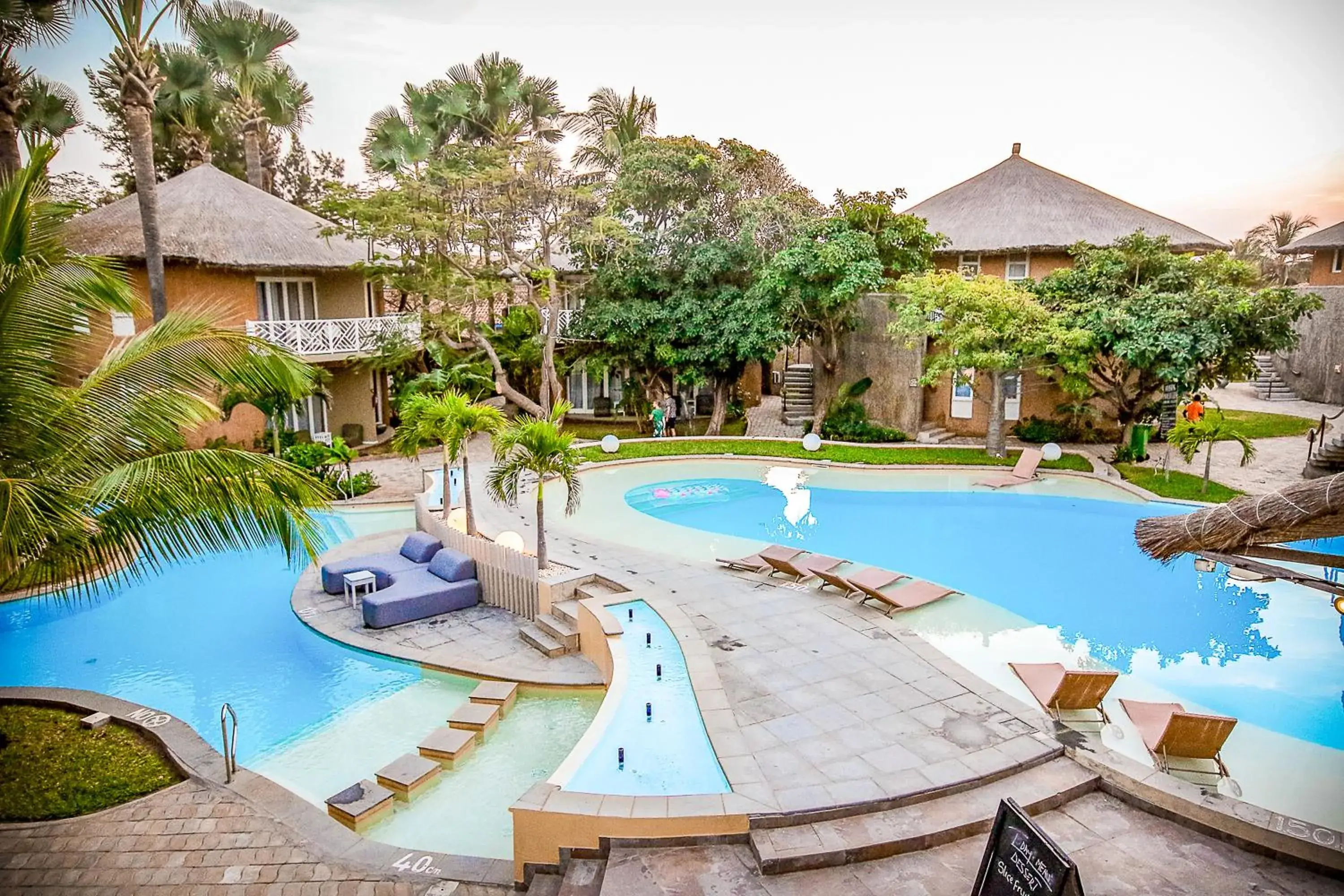 Pool view in Balafon Beach Resort Pool view in Balafon Beach Resort