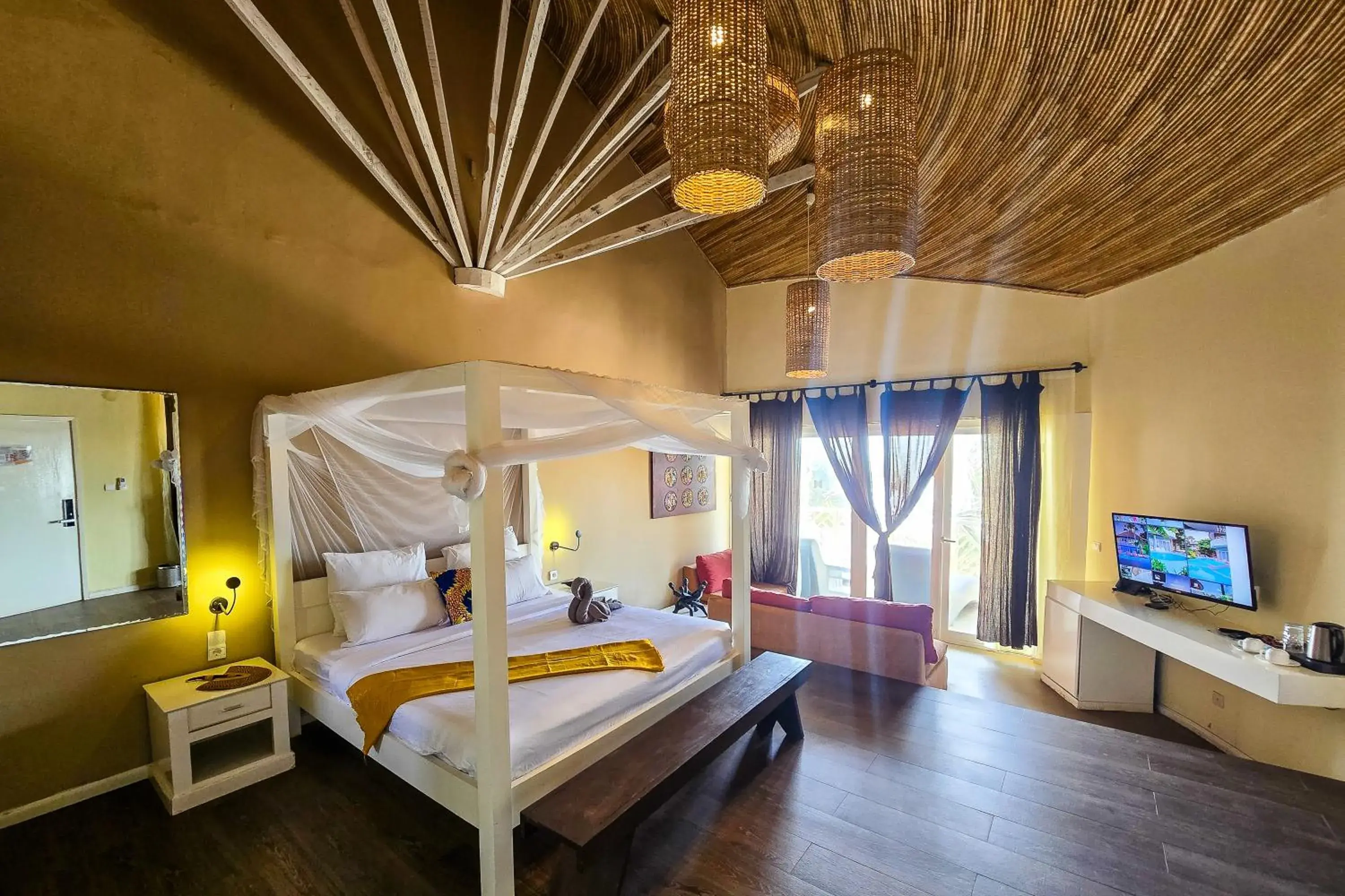 Bedroom, Bed in Balafon Beach Resort Bedroom, Bed in Balafon Beach Resort