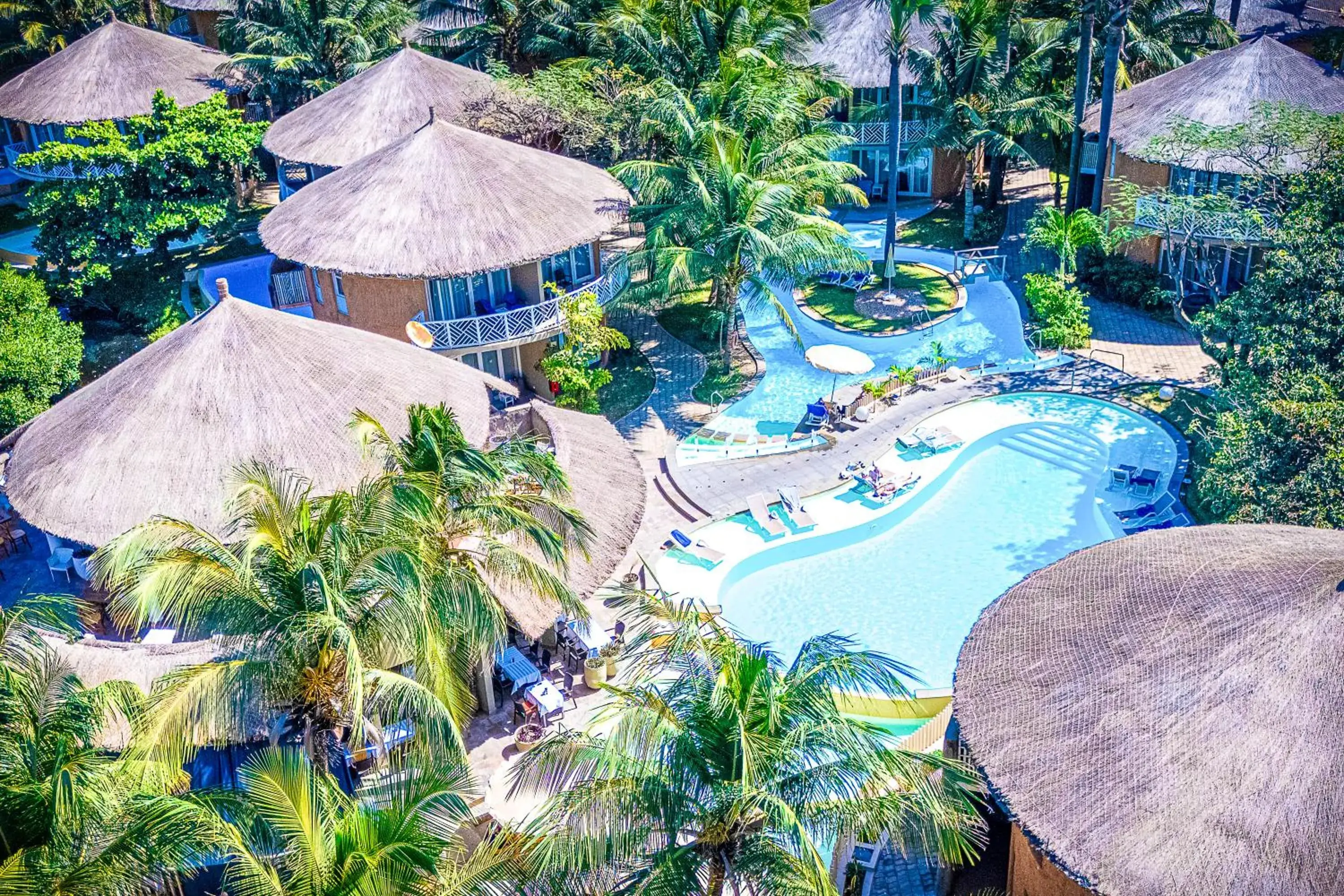 Bird's eye view in Balafon Beach Resort Bird's eye view in Balafon Beach Resort