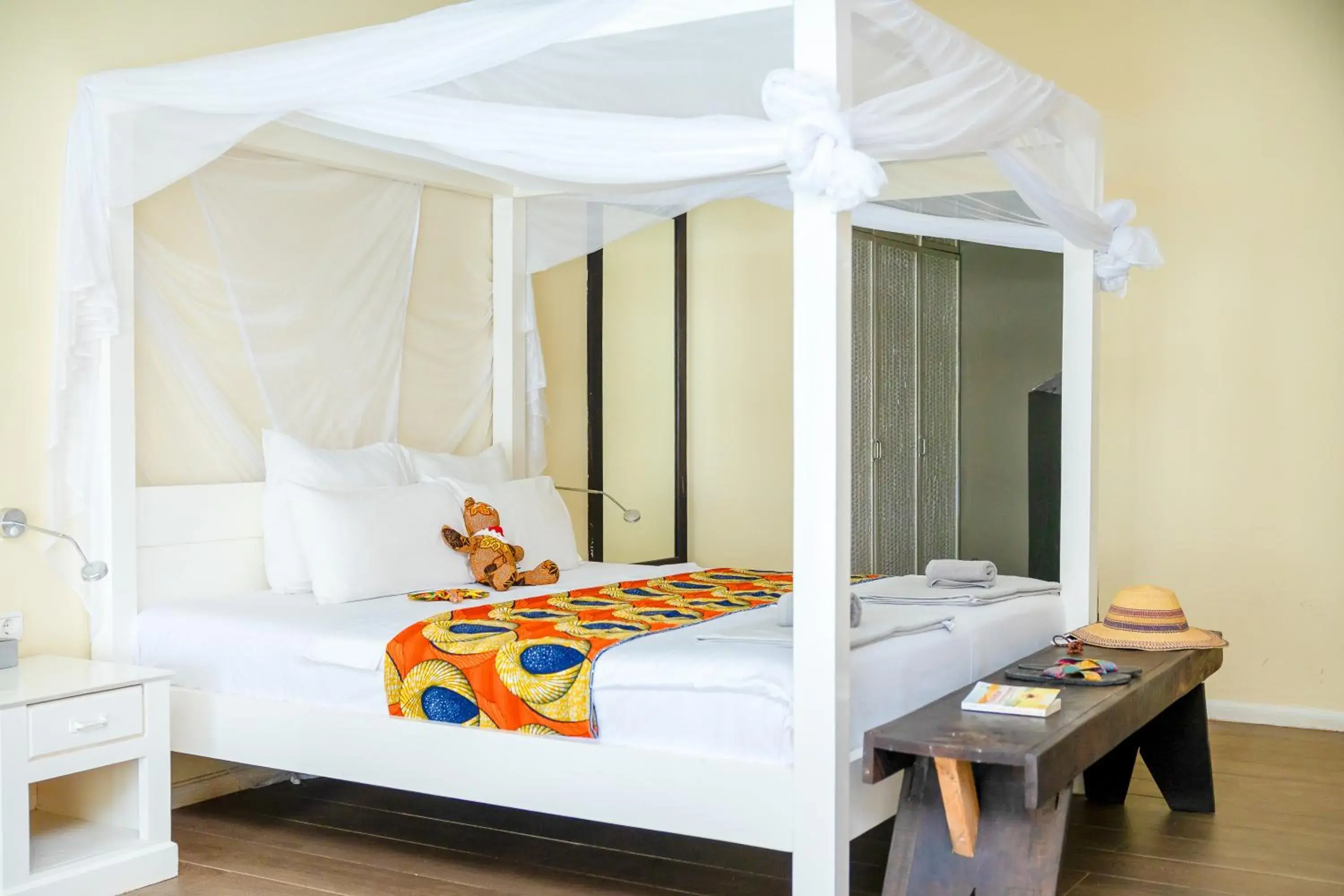 Bed in Balafon Beach Resort Bed in Balafon Beach Resort