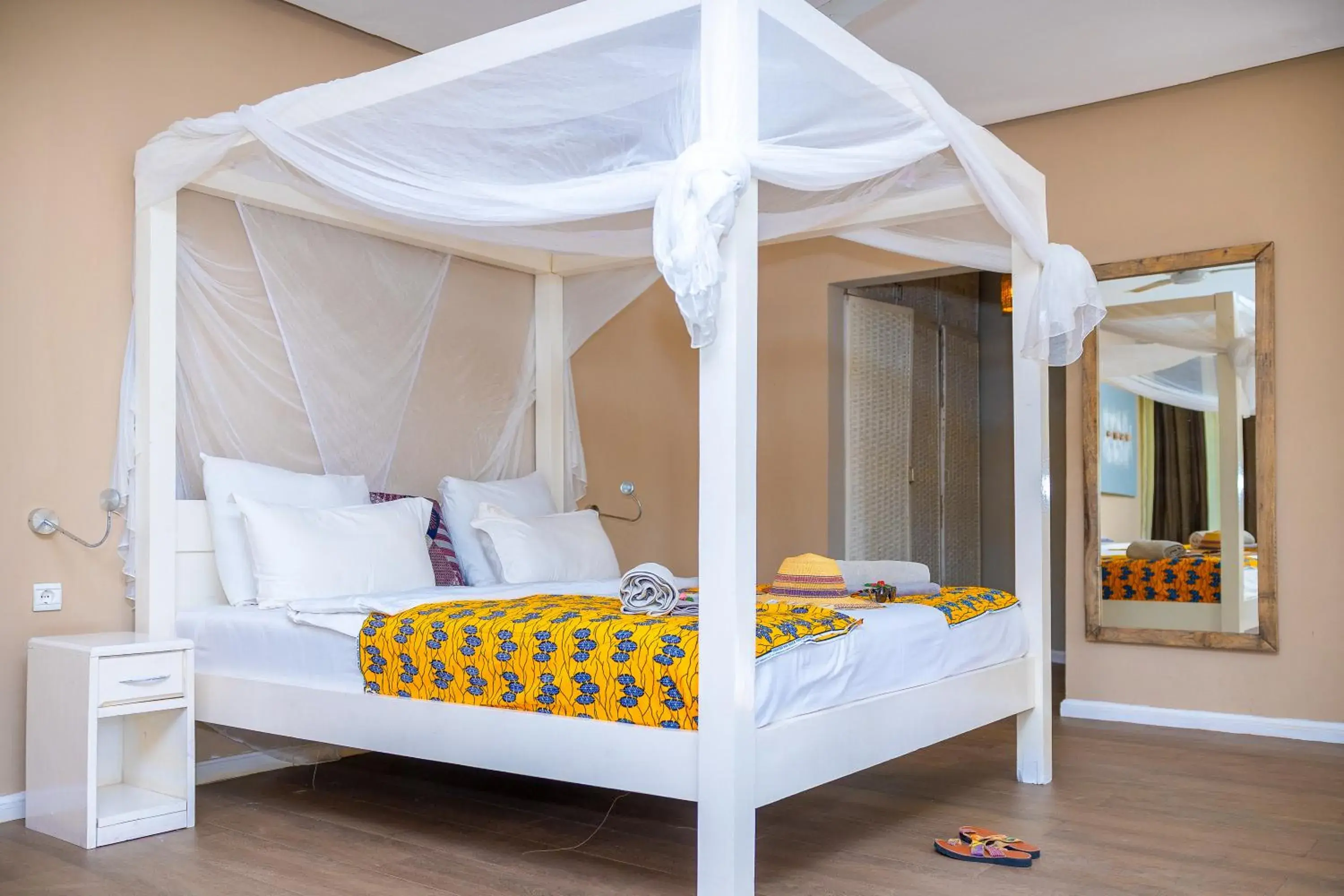 Bed in Balafon Beach Resort Bed in Balafon Beach Resort