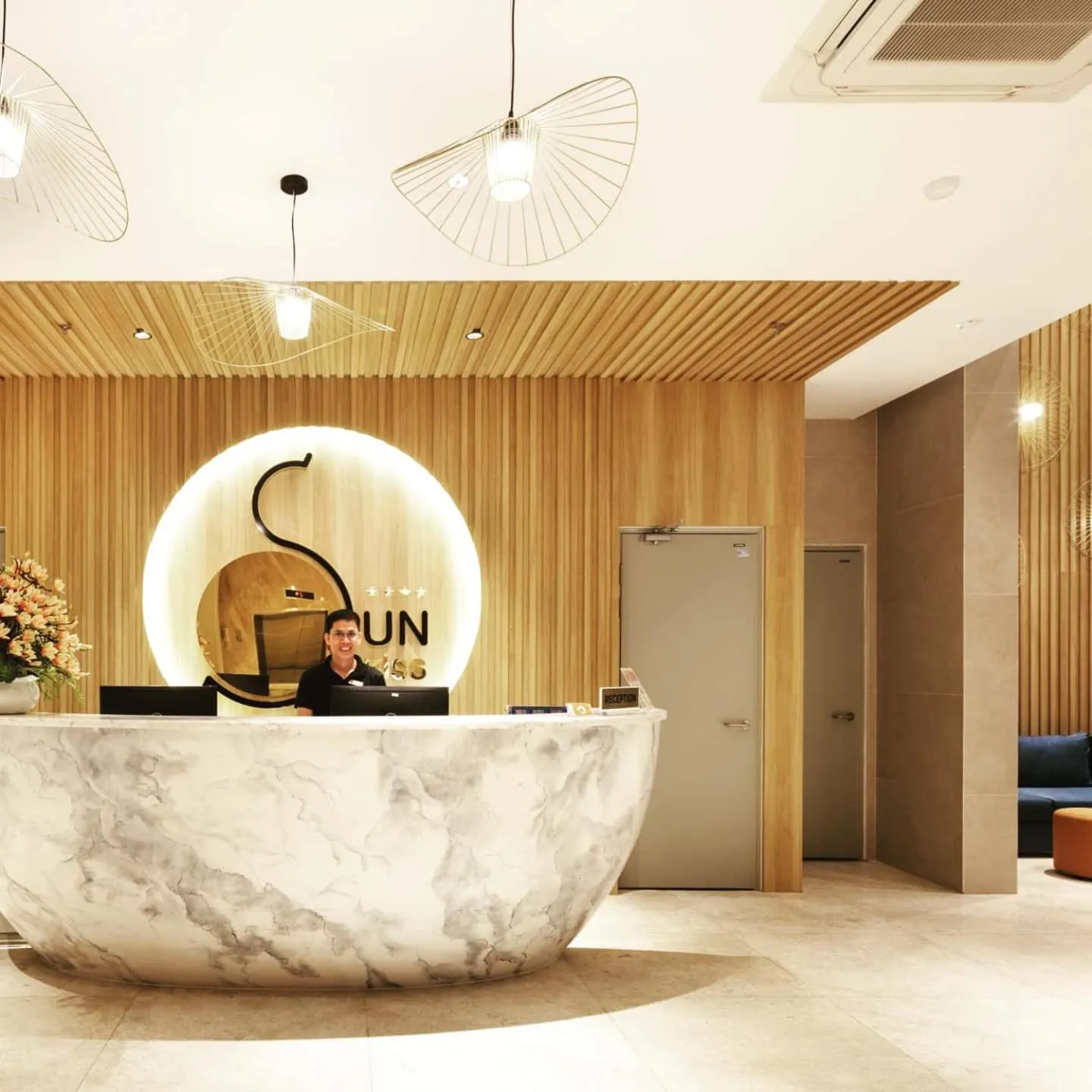 Lobby or reception in Sun Kiss Hotel
