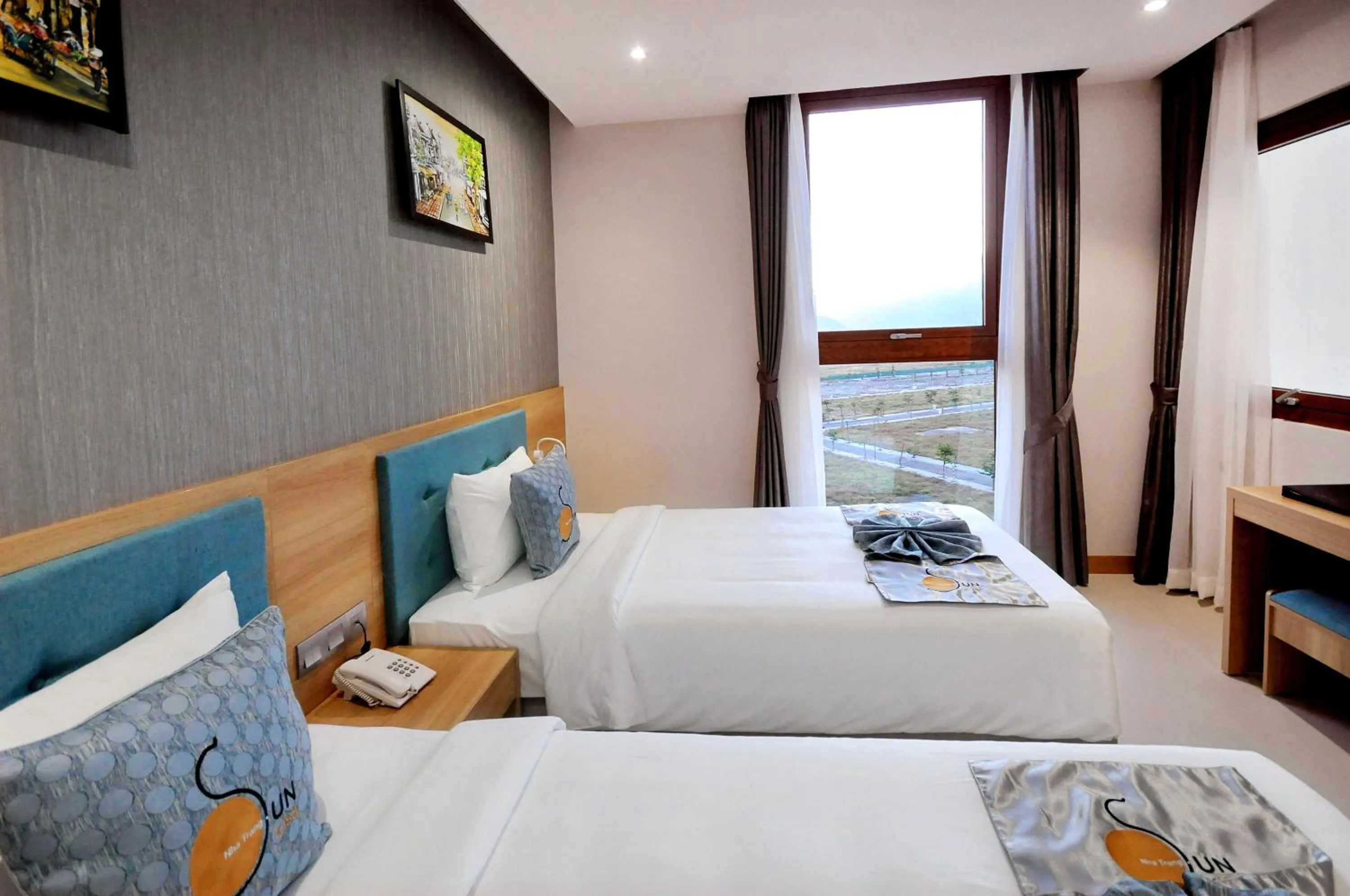 Photo of the whole room, Bed in Sun Kiss Hotel