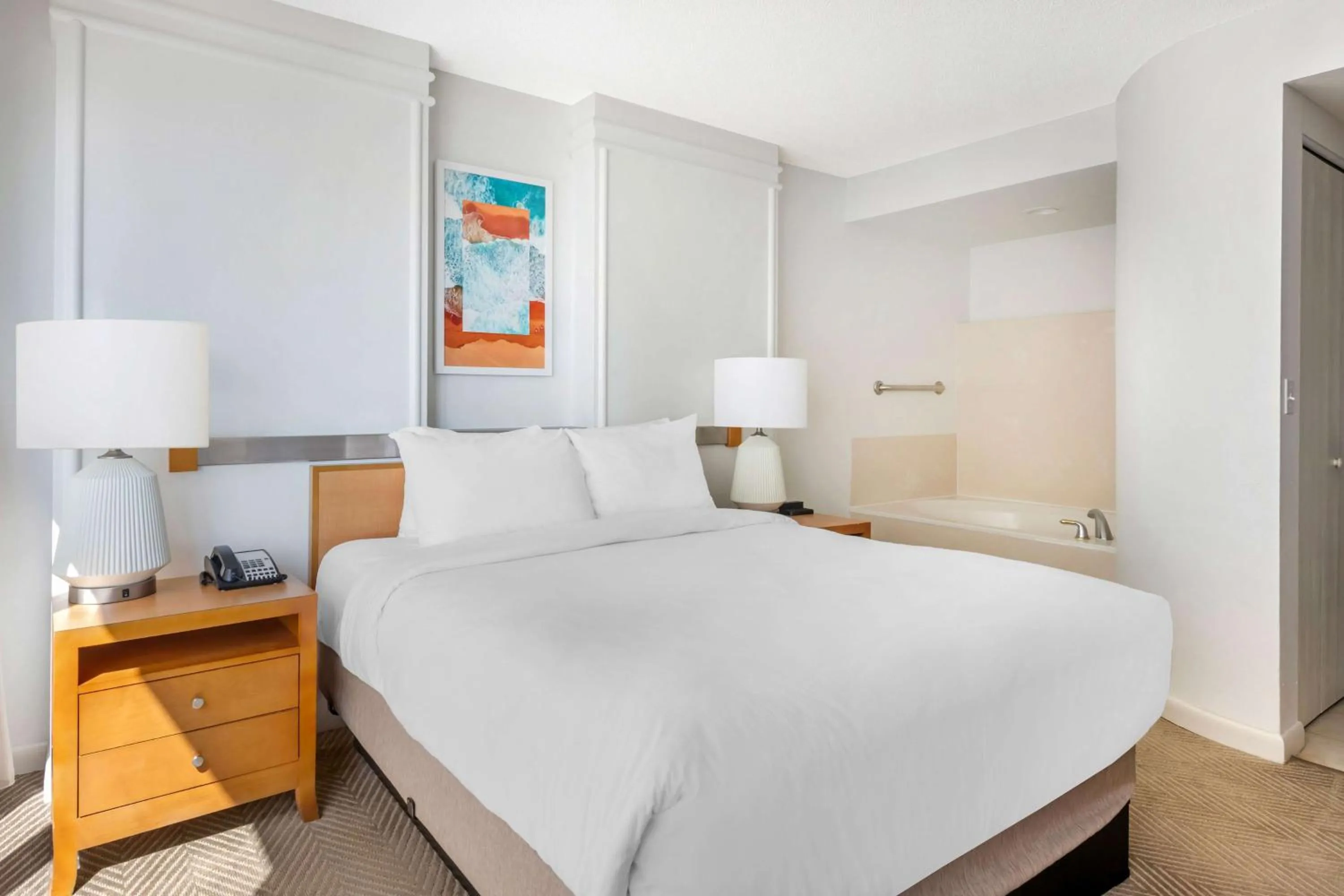 Bed in Hilton Vacation Club Daytona Beach Regency