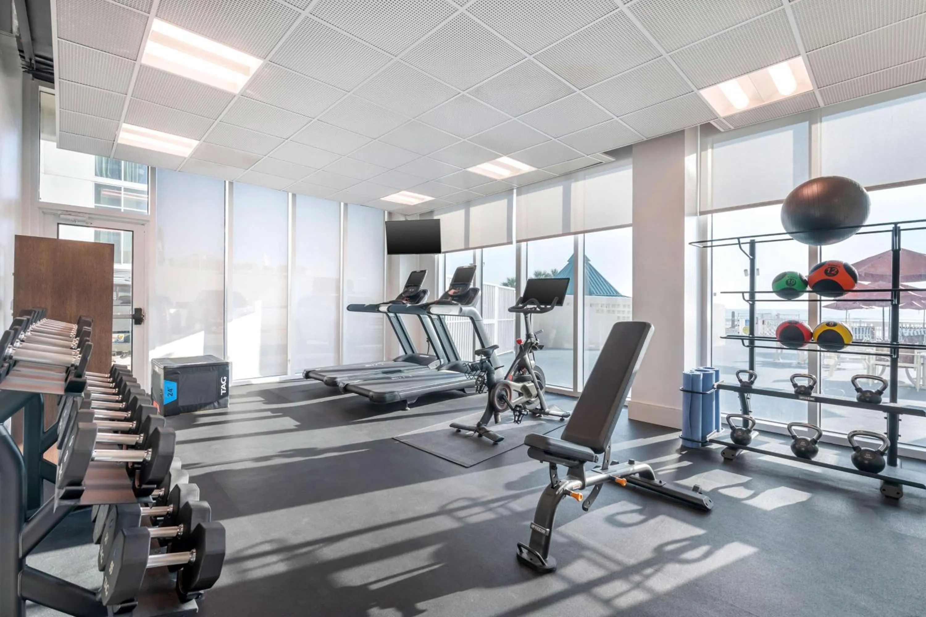 Fitness centre/facilities in Hilton Vacation Club Daytona Beach Regency