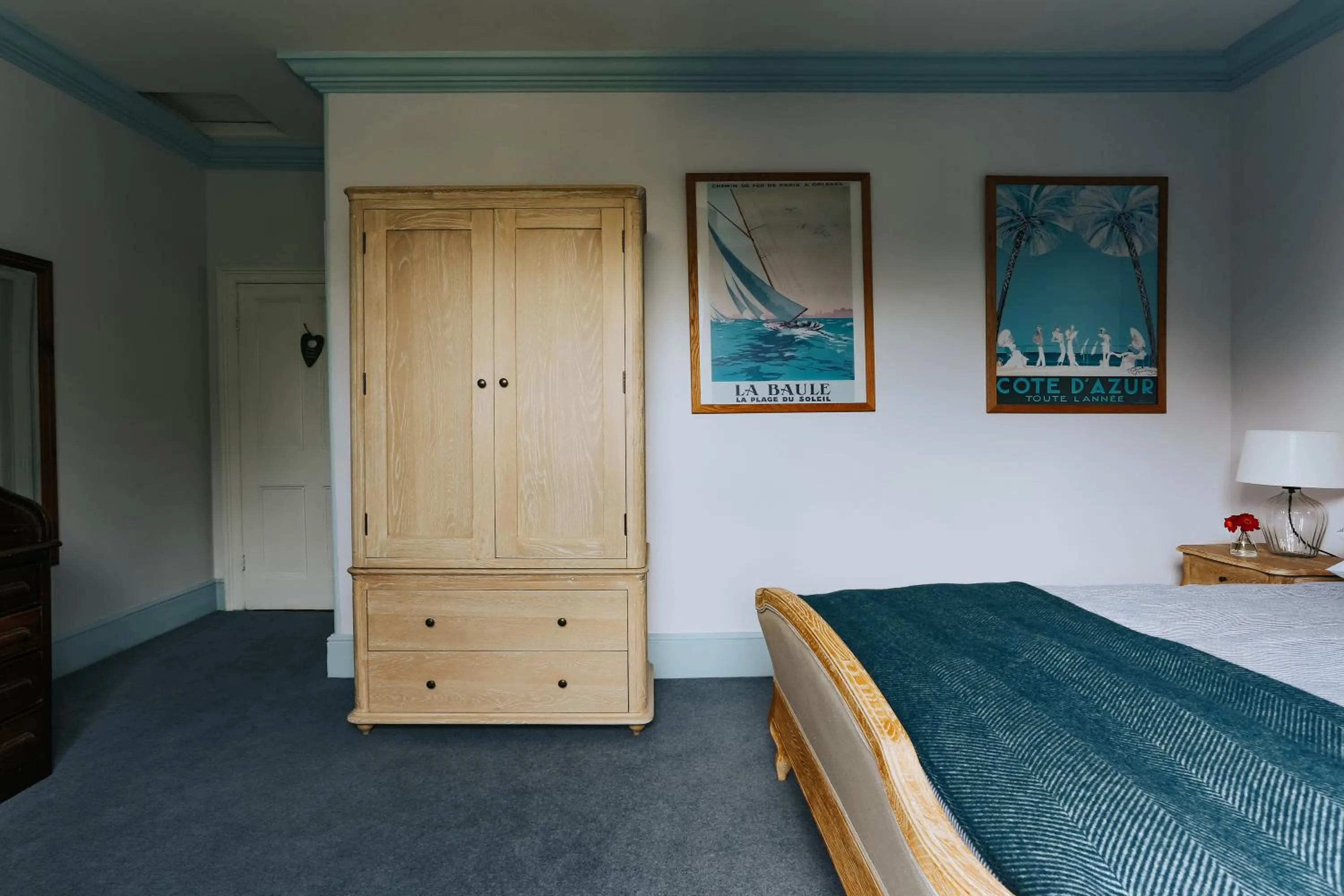 Bedroom, Bed in Ivy House Cornwall B&B