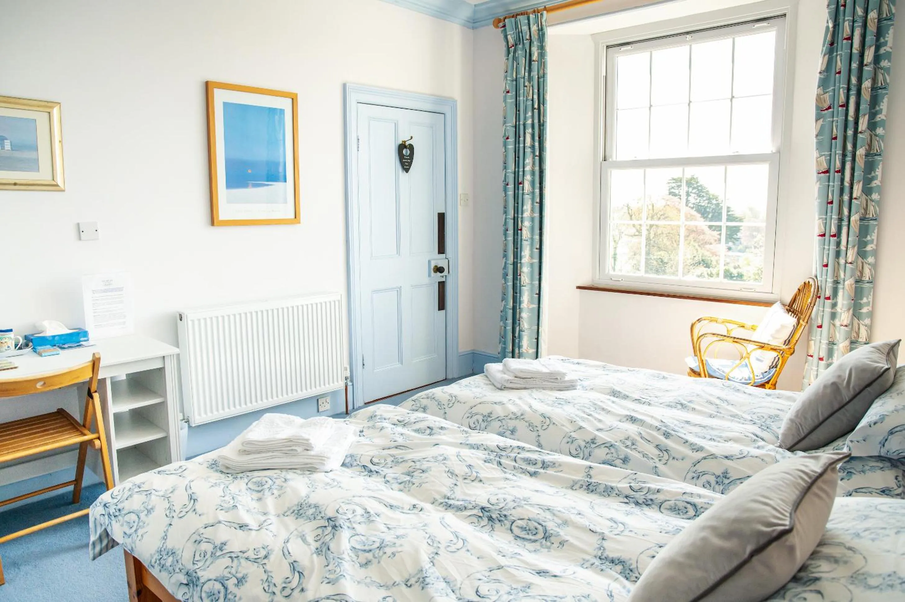 Bedroom, Bed in Ivy House Cornwall B&B