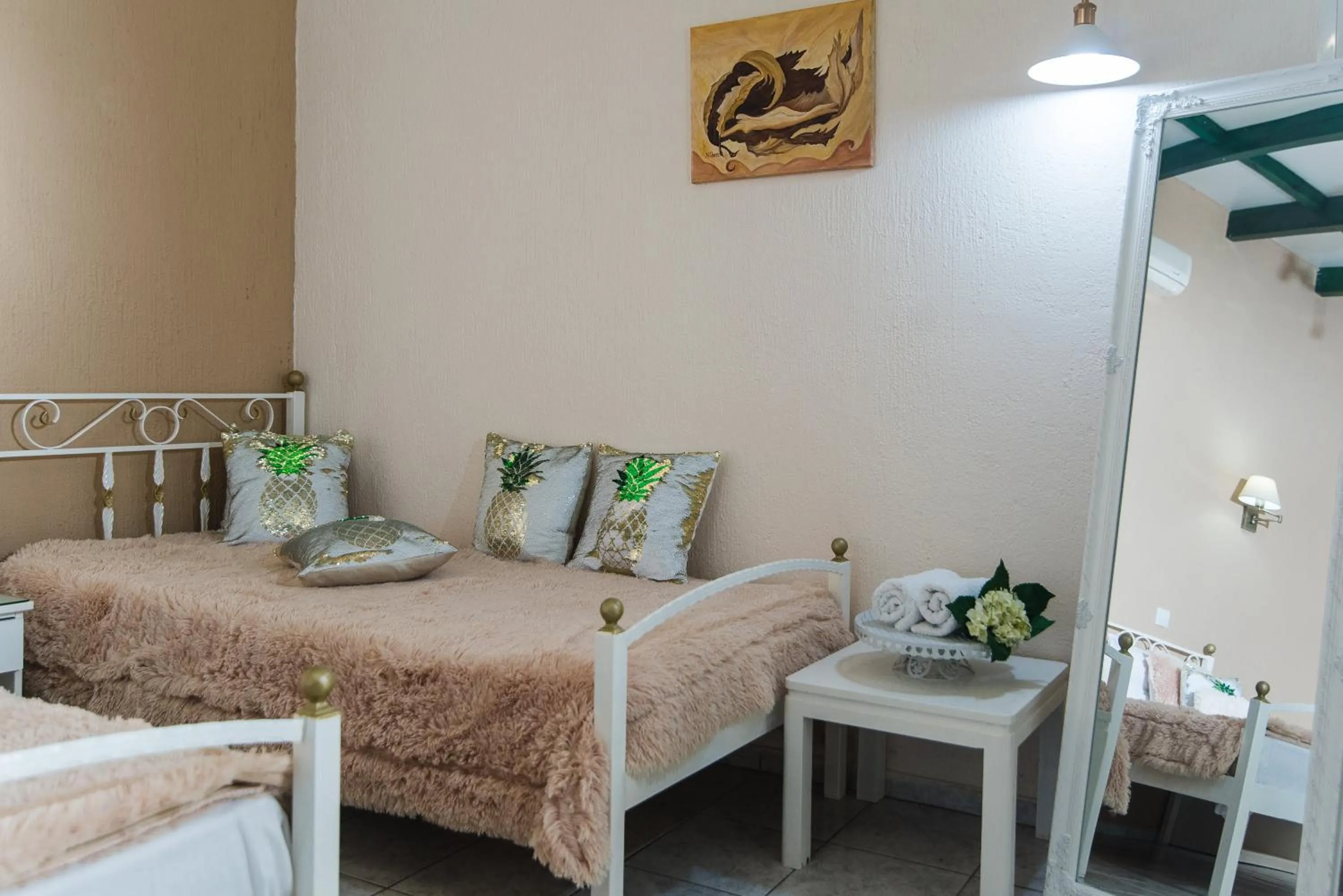 Bed in Oasis Studios