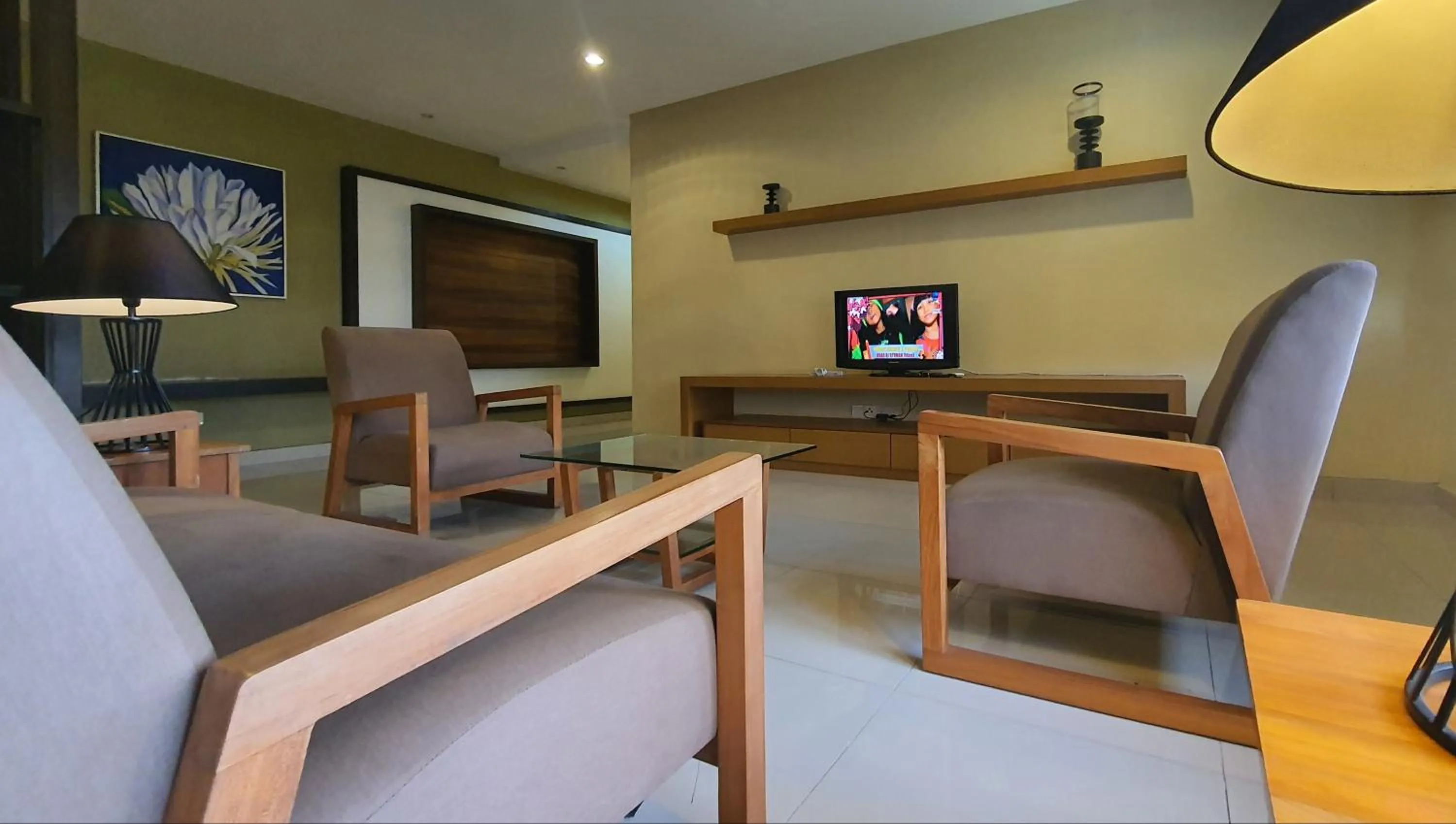 Living room in Gold Coast Morib Themepark View Studio