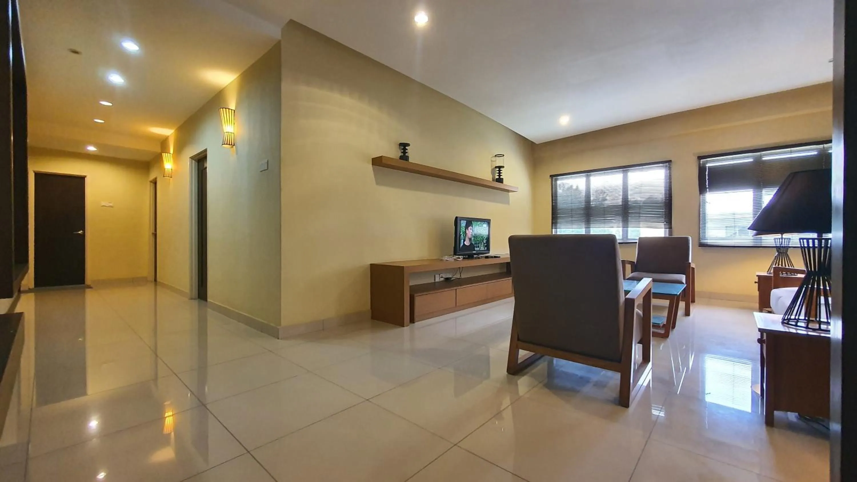 Living room in Gold Coast Morib Themepark View Studio