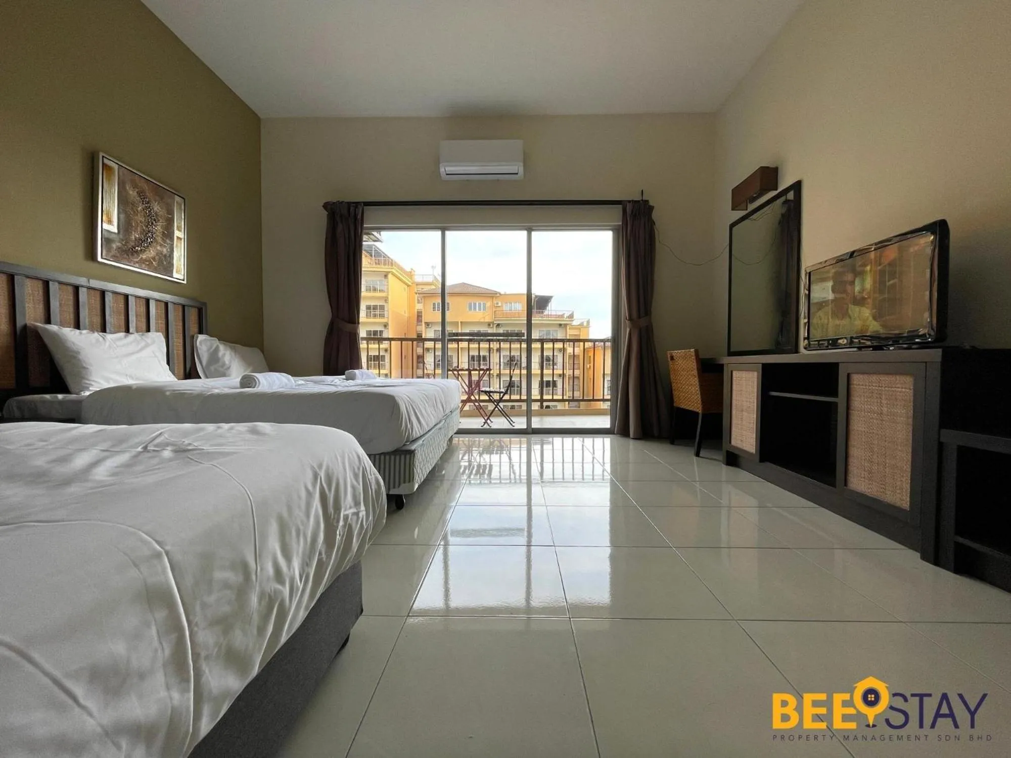 Bed in Gold Coast Morib Themepark View Studio