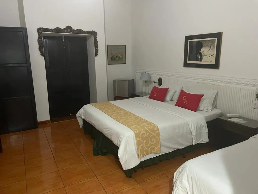 Bed in Hotel Camino Real Popayán Colombia