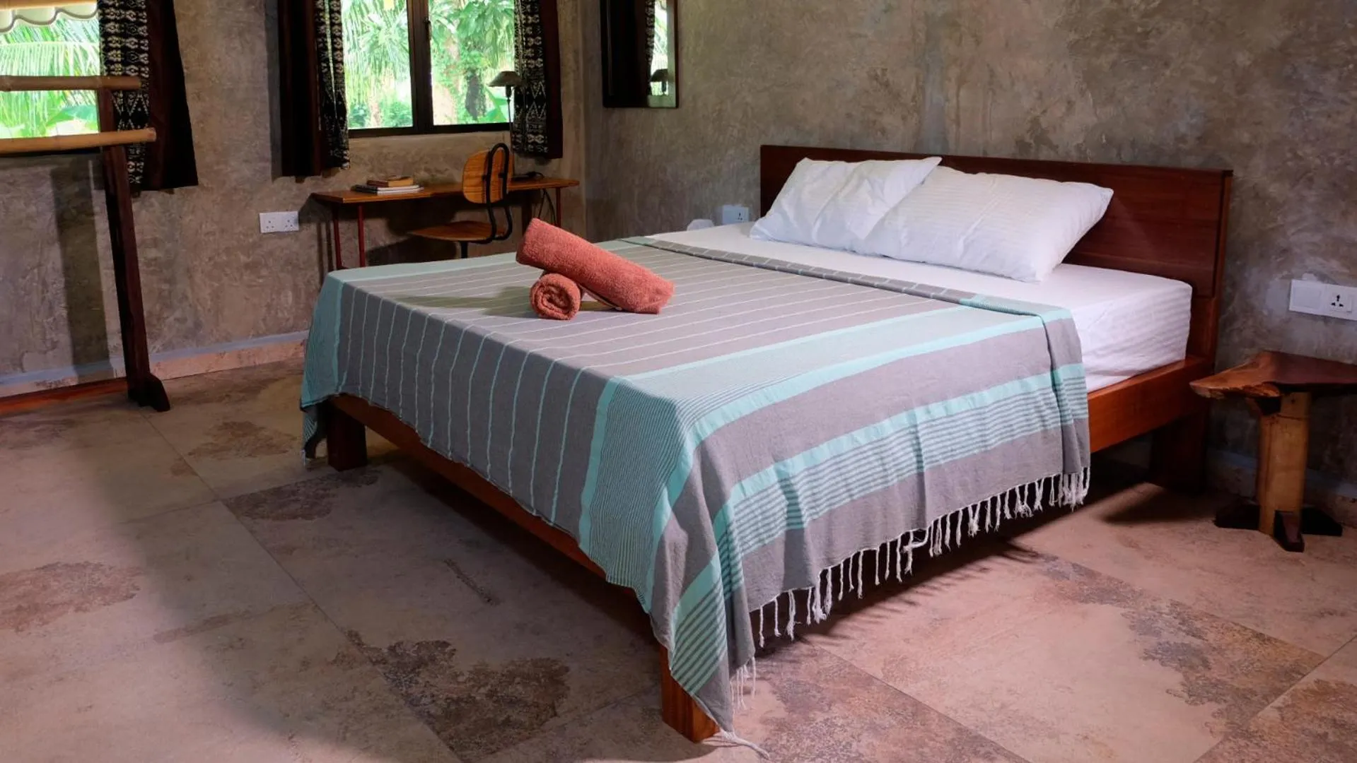 Bedroom, Bed in Bamboo Cottage Langkawi