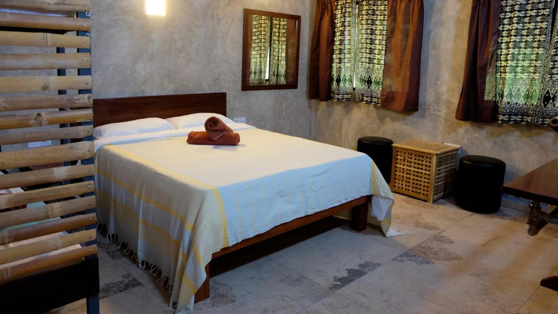 Bed in Bamboo Cottage Langkawi