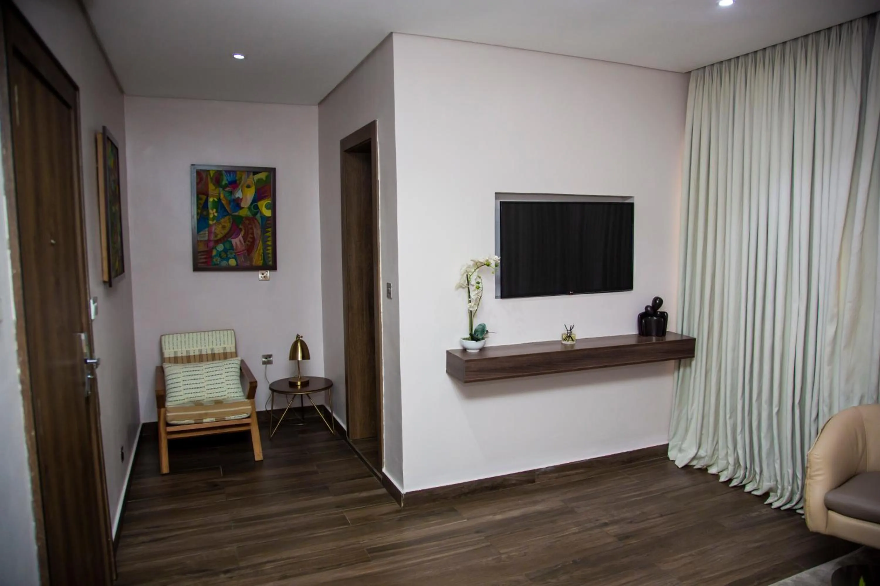 Seating area in The White Orchid Hotel