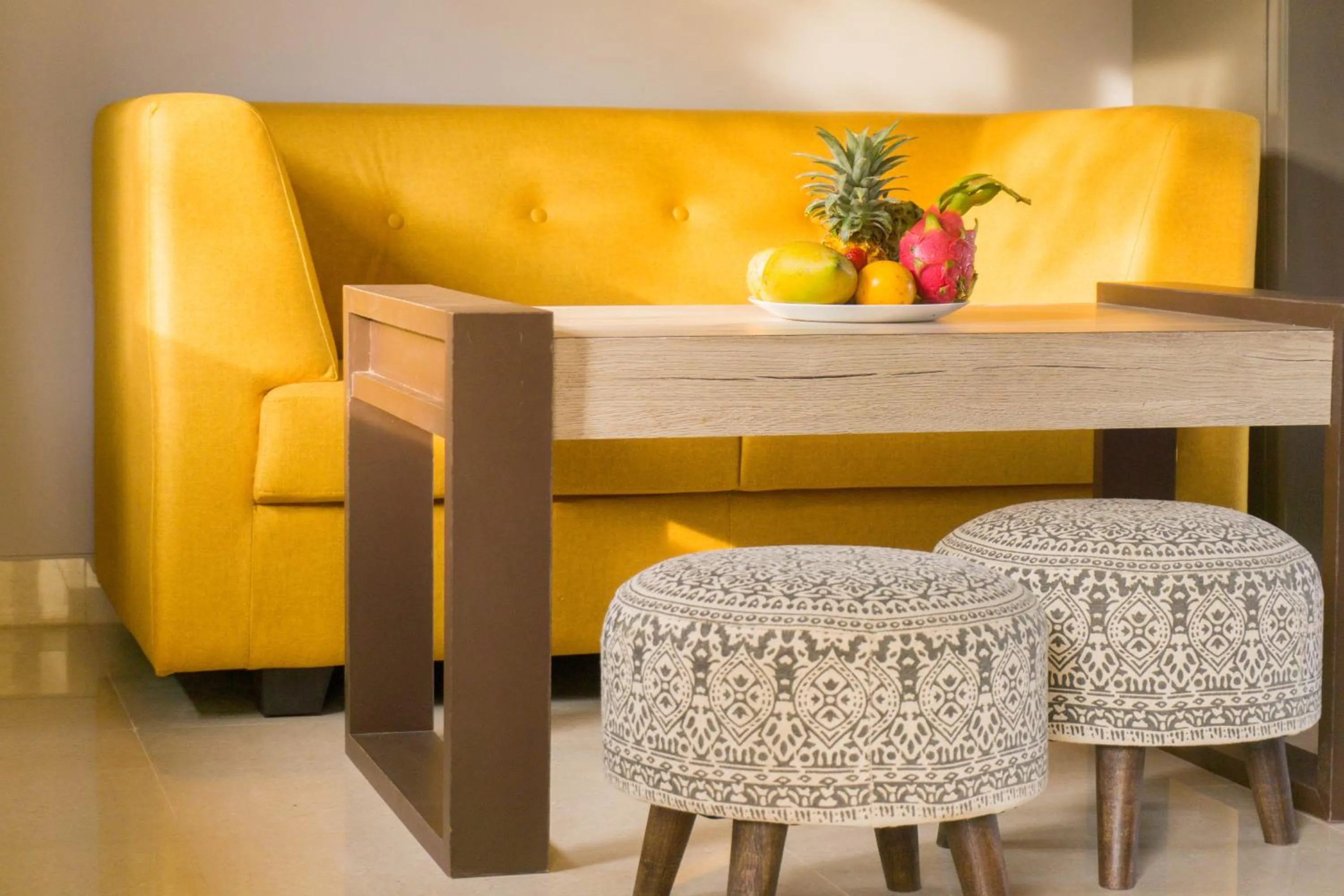 Seating area in Passions de Goa