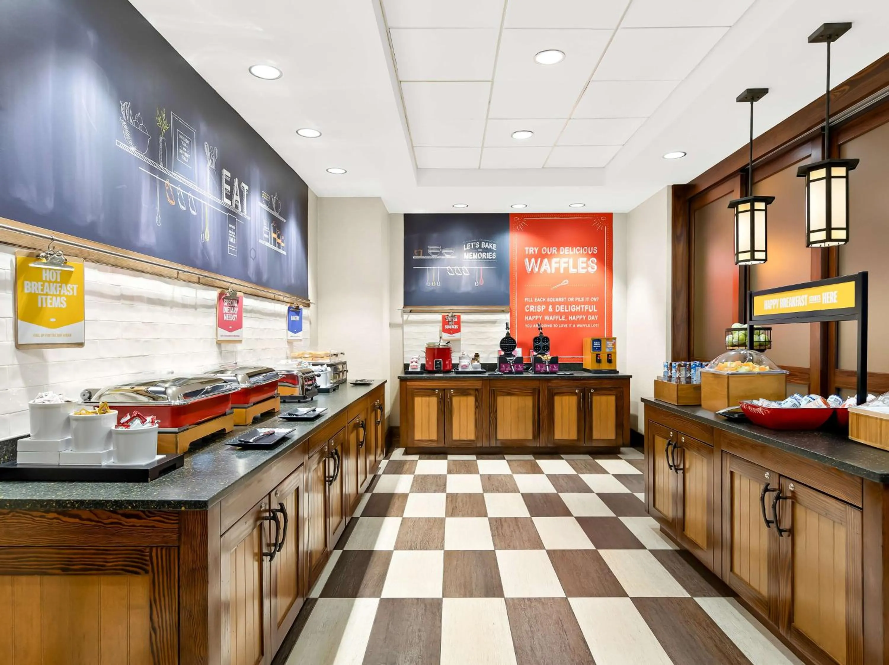 Breakfast in Hampton Inn & Suites Lake Placid