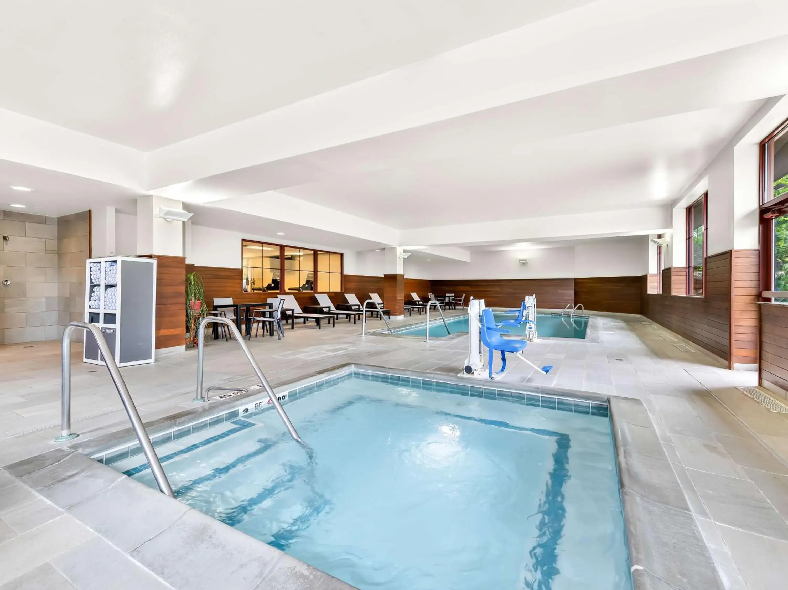 Pool view in Hampton Inn & Suites Lake Placid Pool view in Hampton Inn & Suites Lake Placid