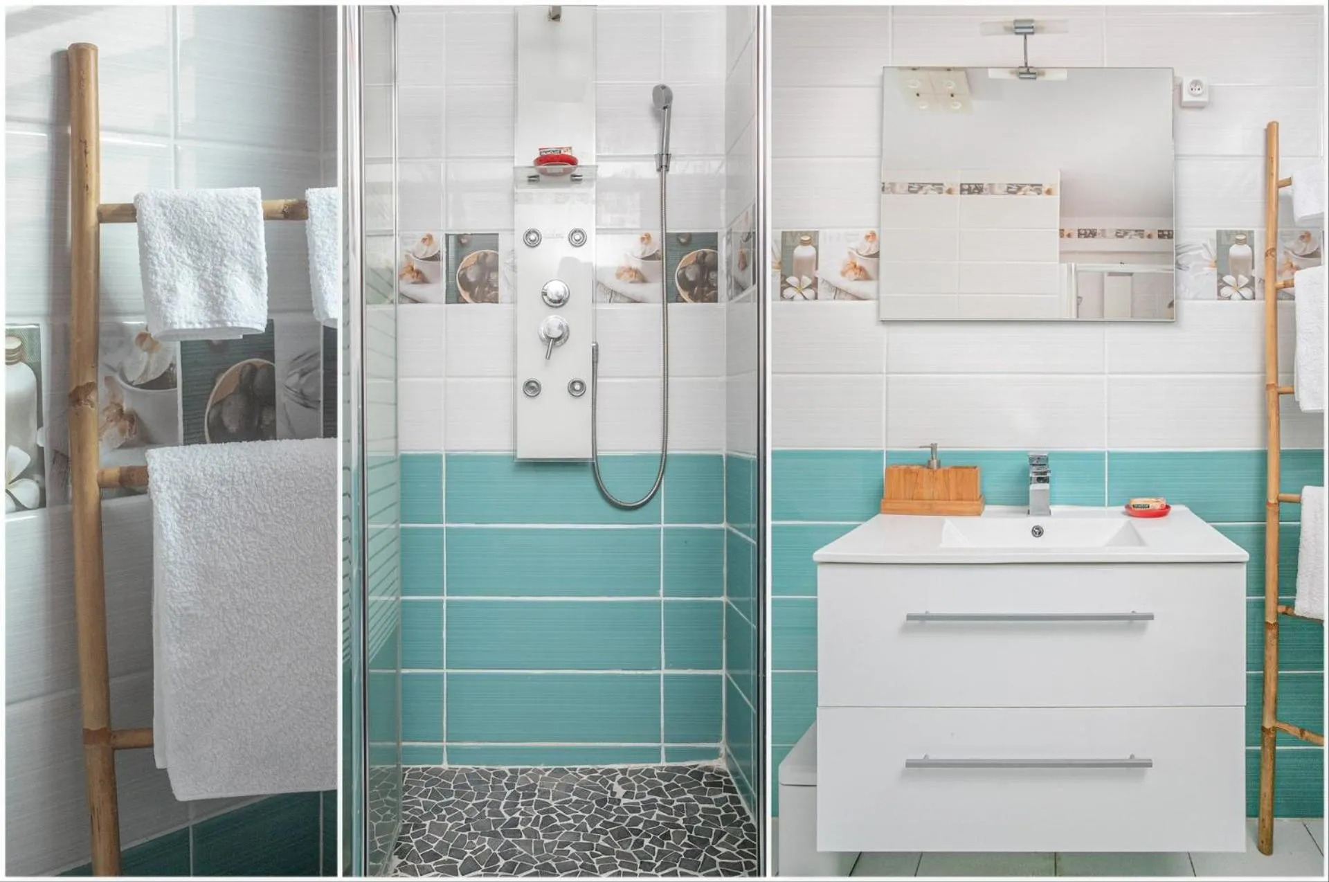 Shower in Le Brin d'Amour Apartment