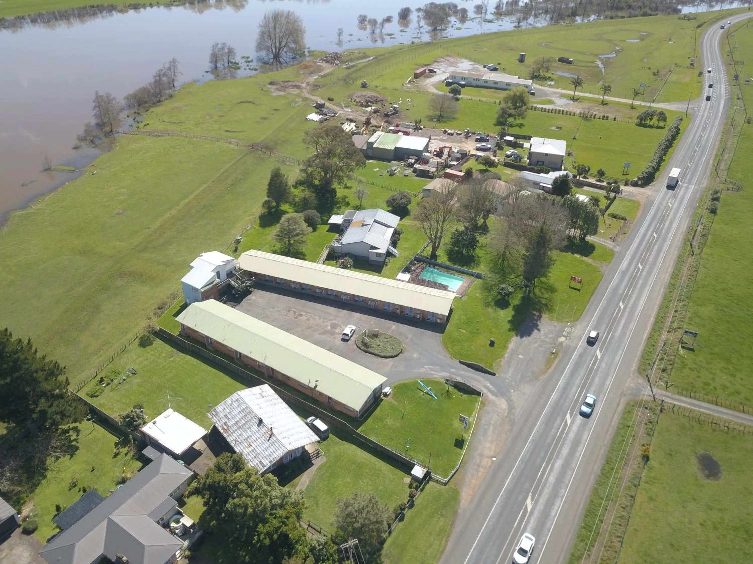 Bird's eye view in North End Motel