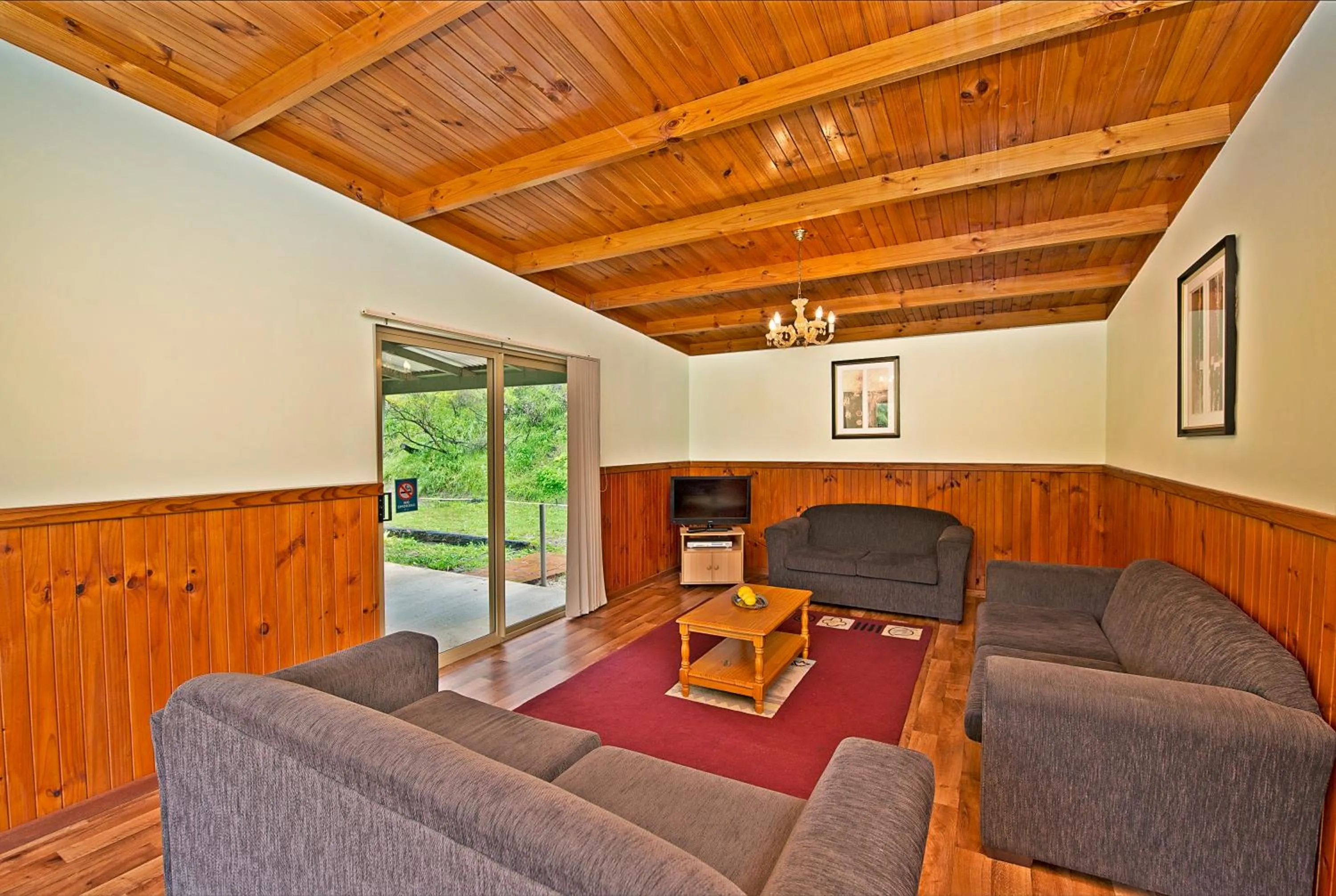 Seating area in Acclaim Pine Grove Holiday Park