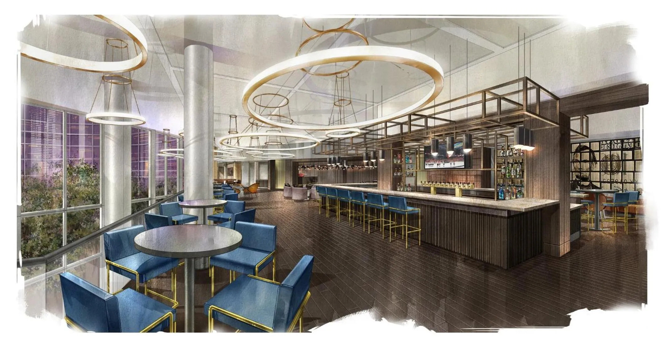 Lobby or reception in Omni Charlotte Hotel