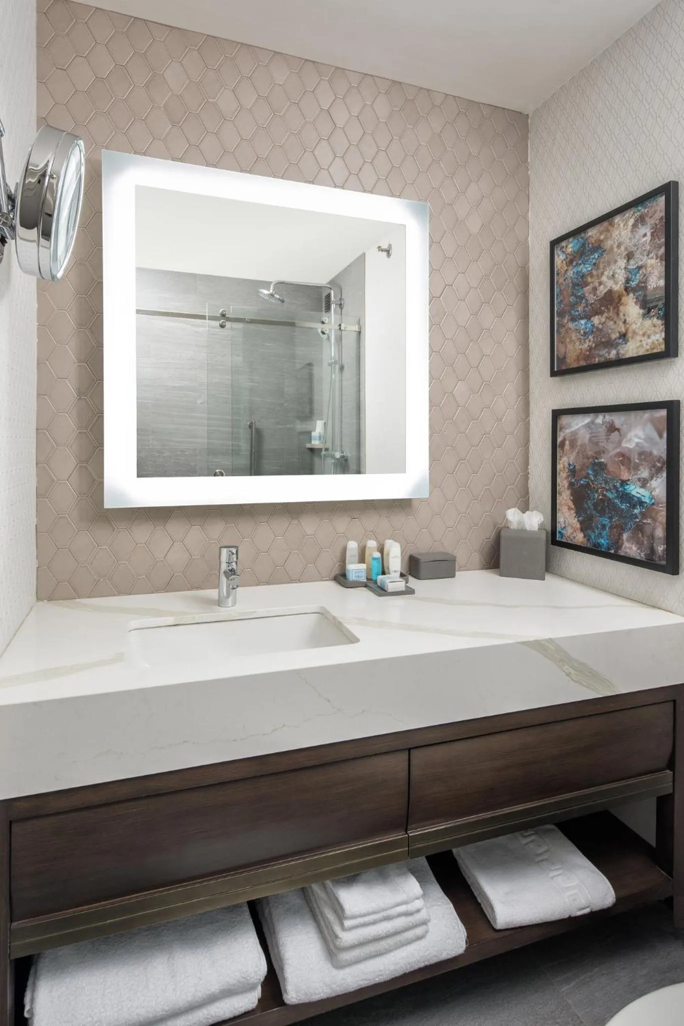 Bathroom in Omni Charlotte Hotel