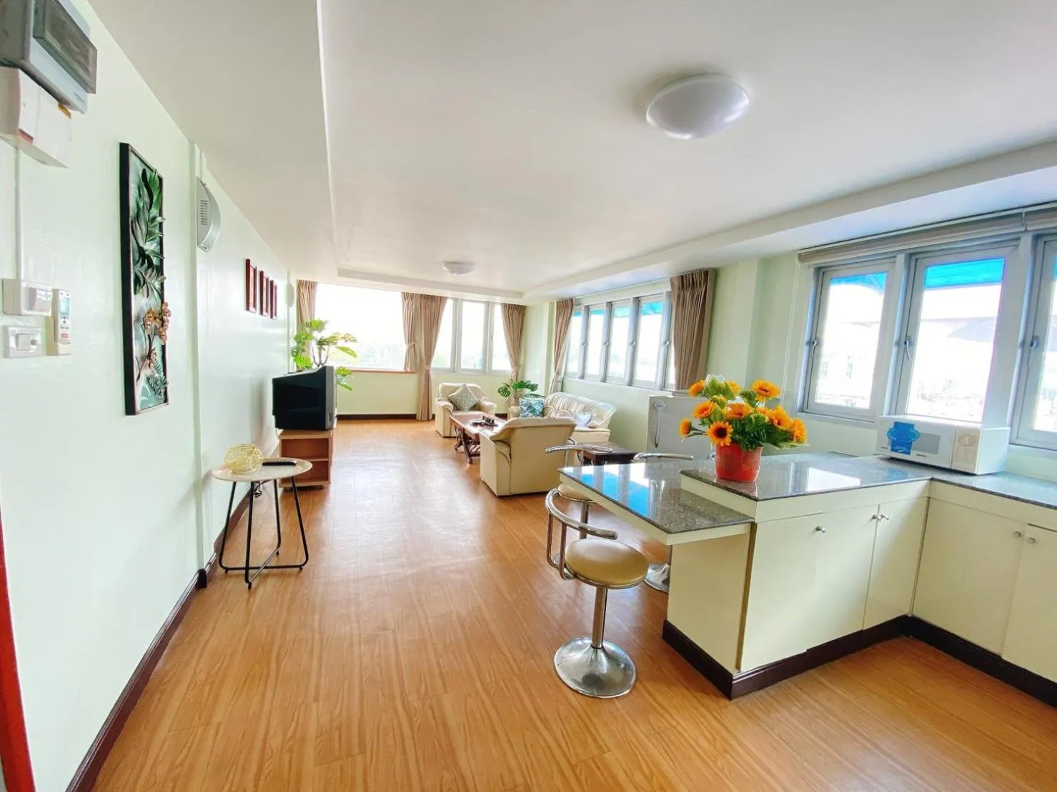 Living room in Navanakorn Golden View