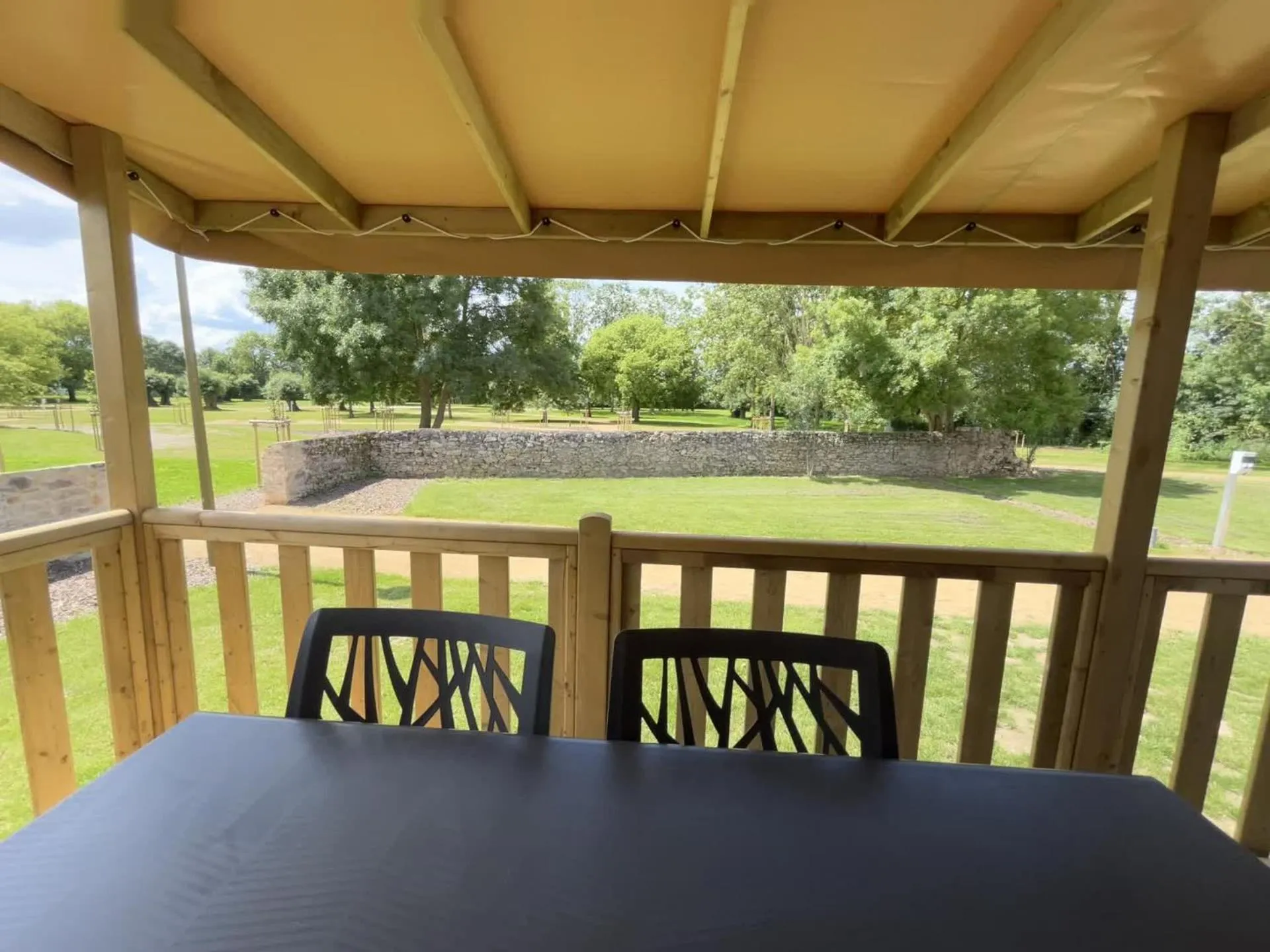 Patio in Camping de Saulieu