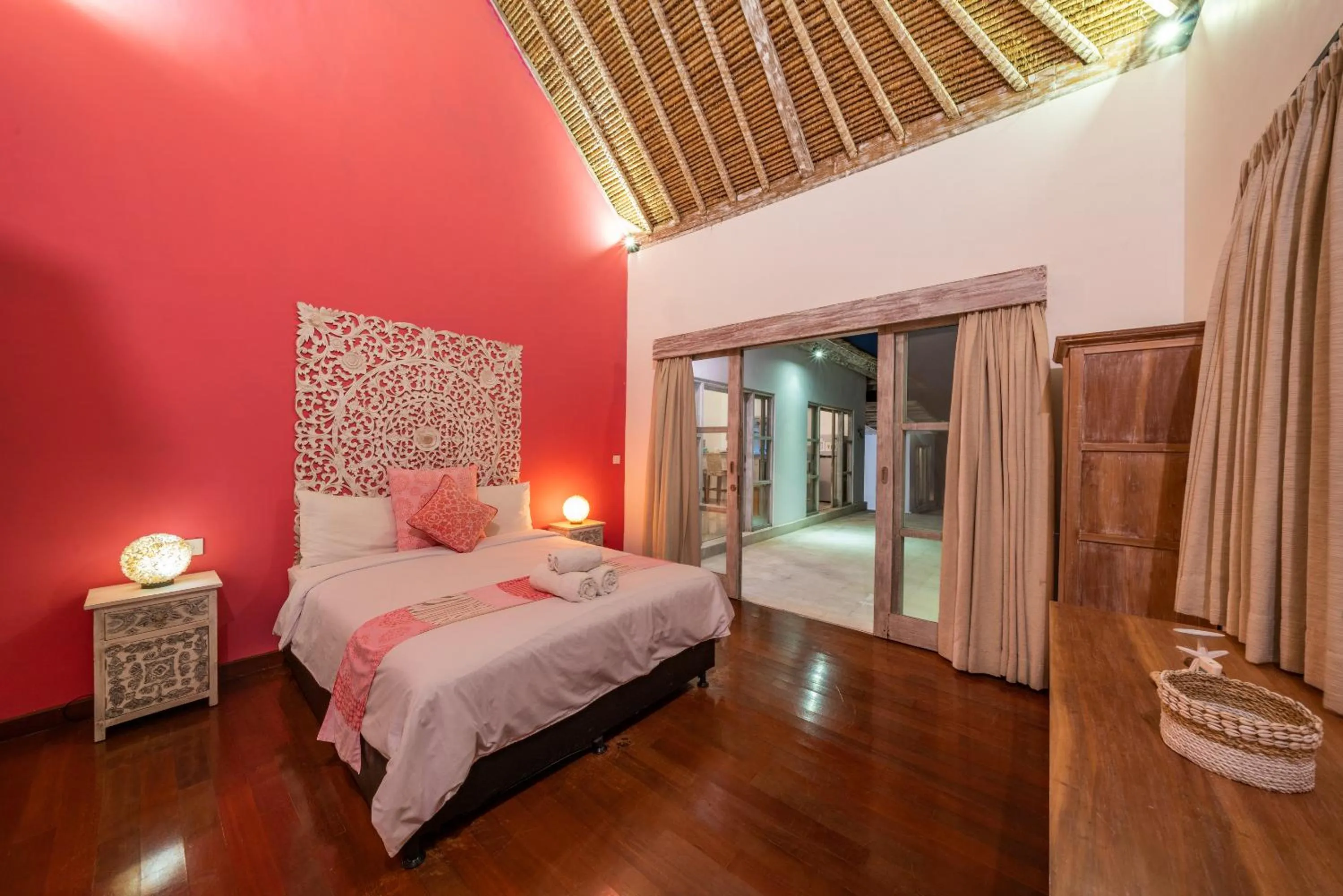 Bed in Villa Bali Paradis