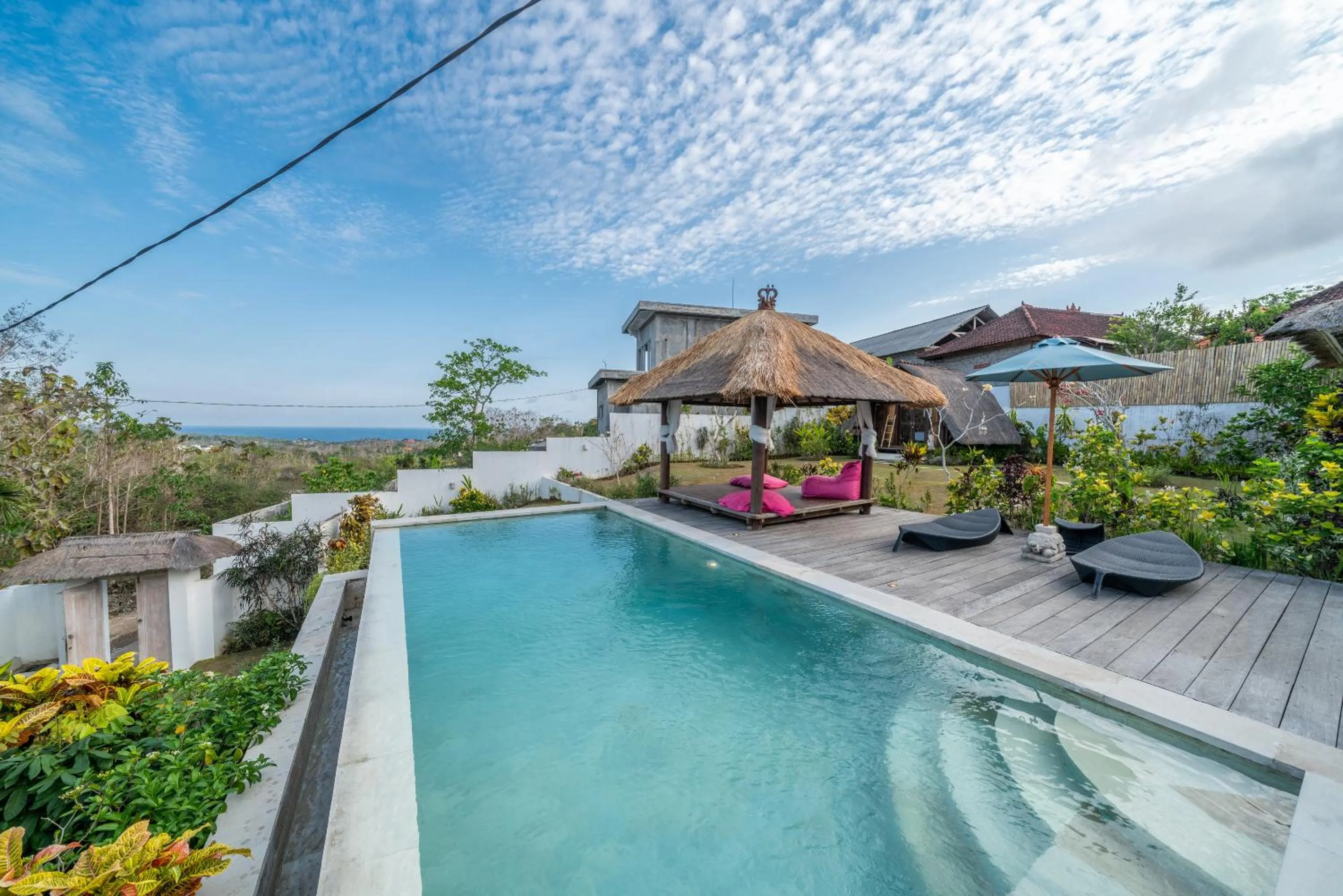 Pool view in Villa Bali Paradis