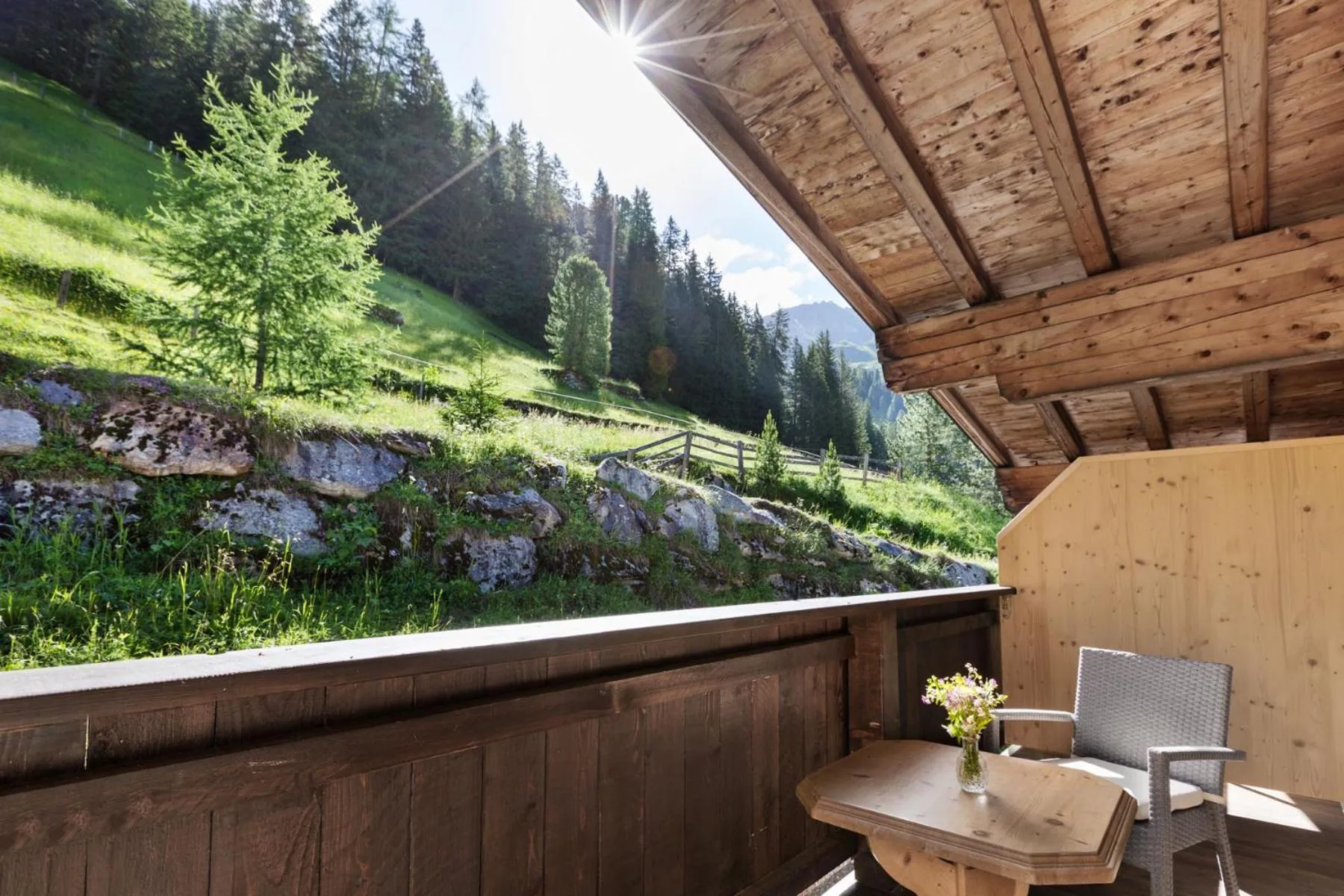 Balcony/Terrace in Berggasthaus Höllensteinhütte