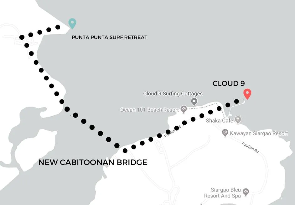 Location in Punta Punta Surf Retreat