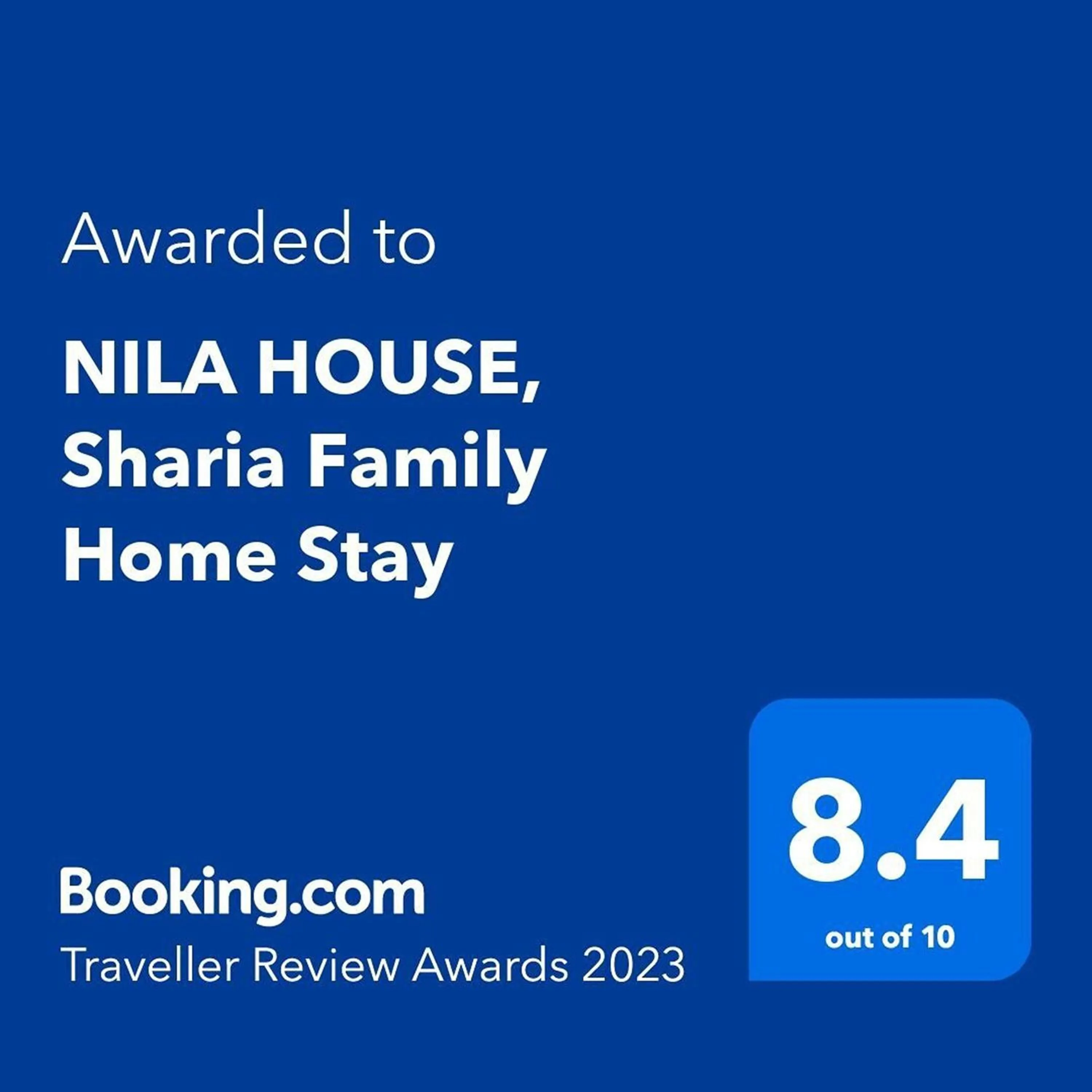 Certificate/Award in NILA HOUSE, Sharia Family Home Stay