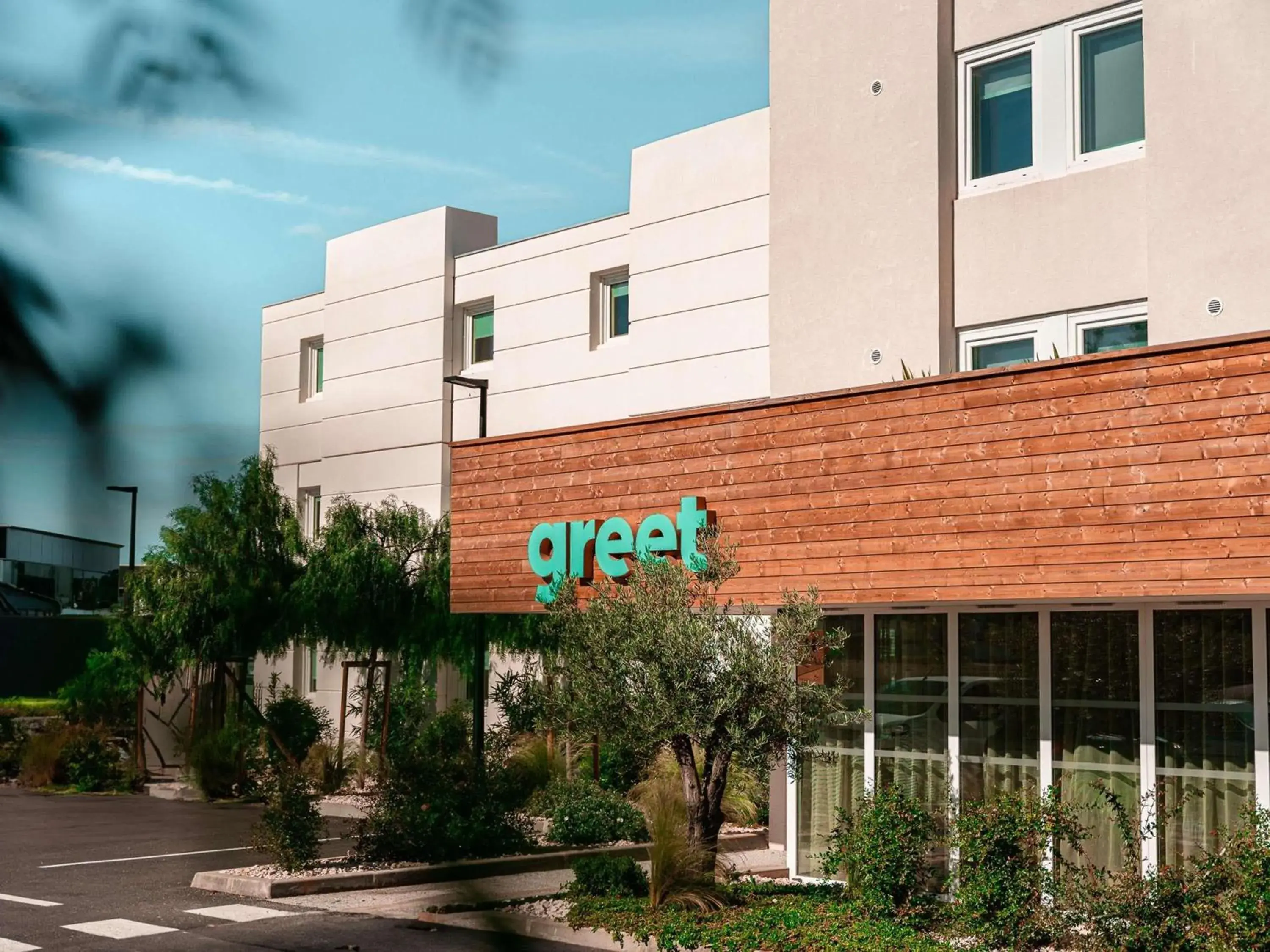 Property building in Greet hôtel Montpellier Aéroport Parc des Expos Property building in Greet hôtel Montpellier Aéroport Parc des Expos