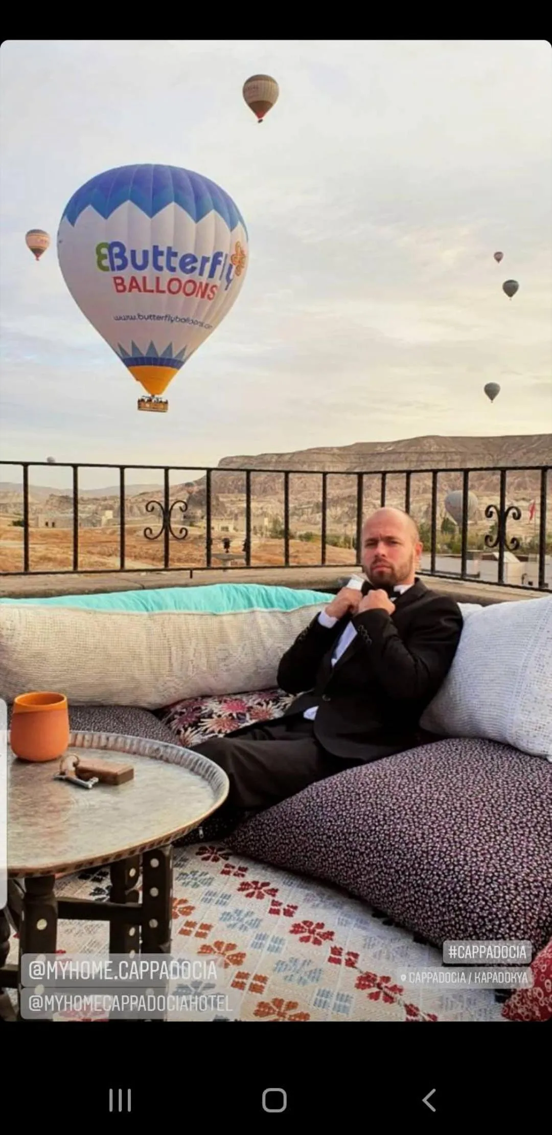 Balcony/Terrace in My Home Cappadocia Stone House