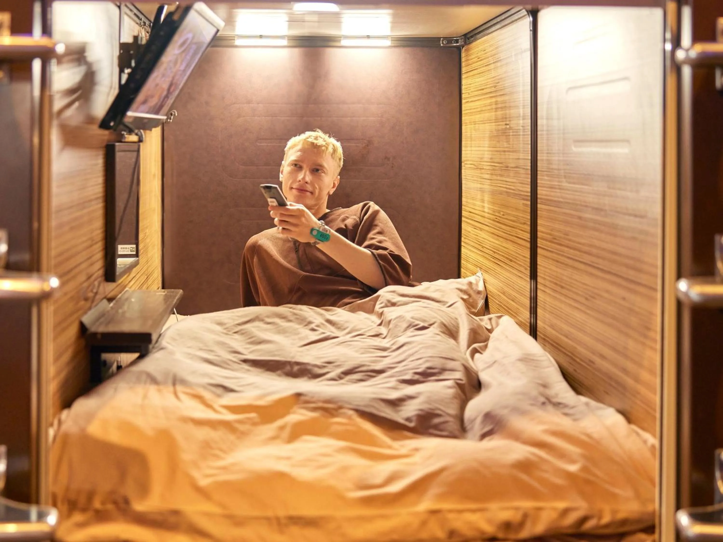 People, Bed in Anshin Oyado Woman&Man Nagoya Sakae